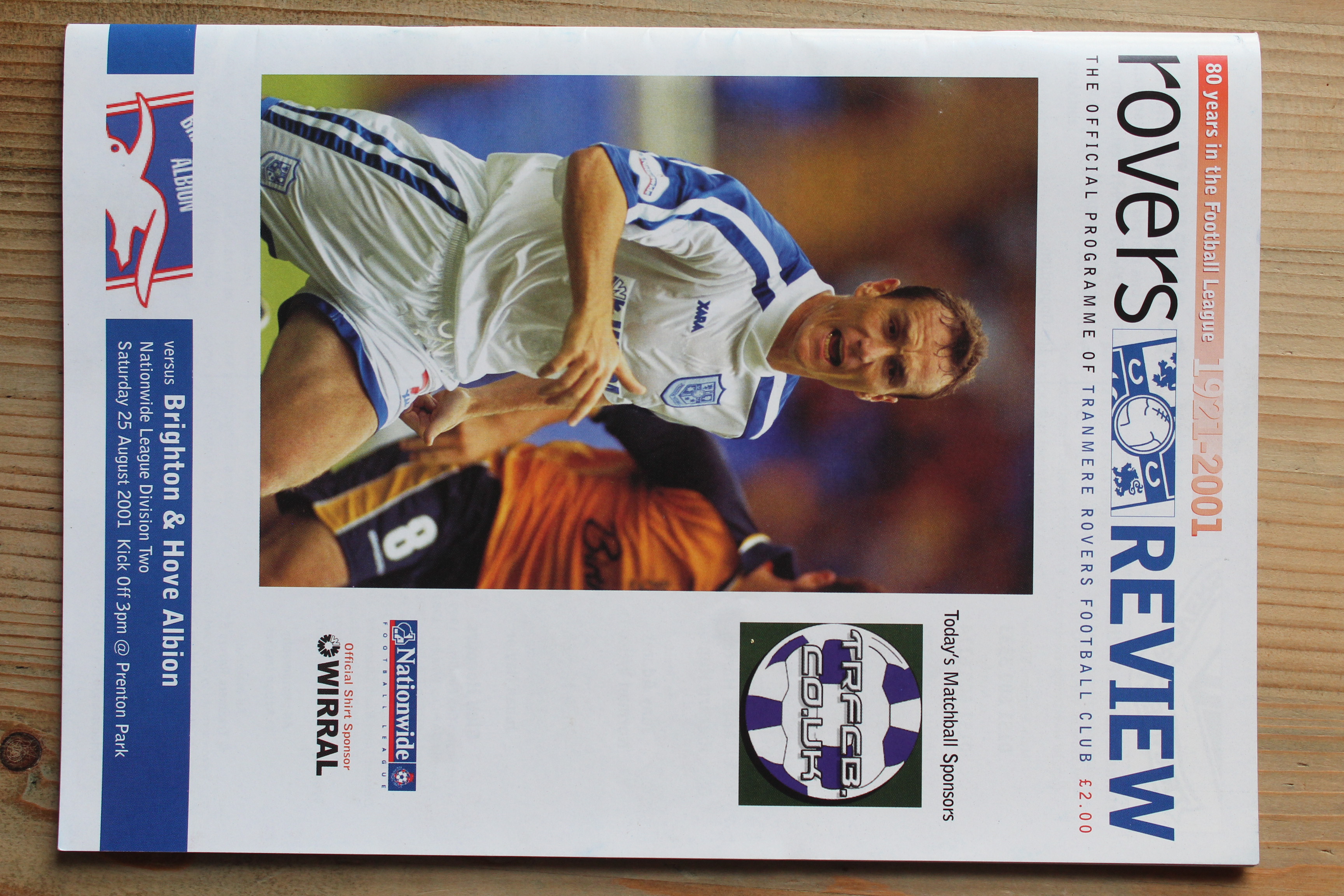 Tranmere Rovers FC v Brighton & Hove Albion FC
