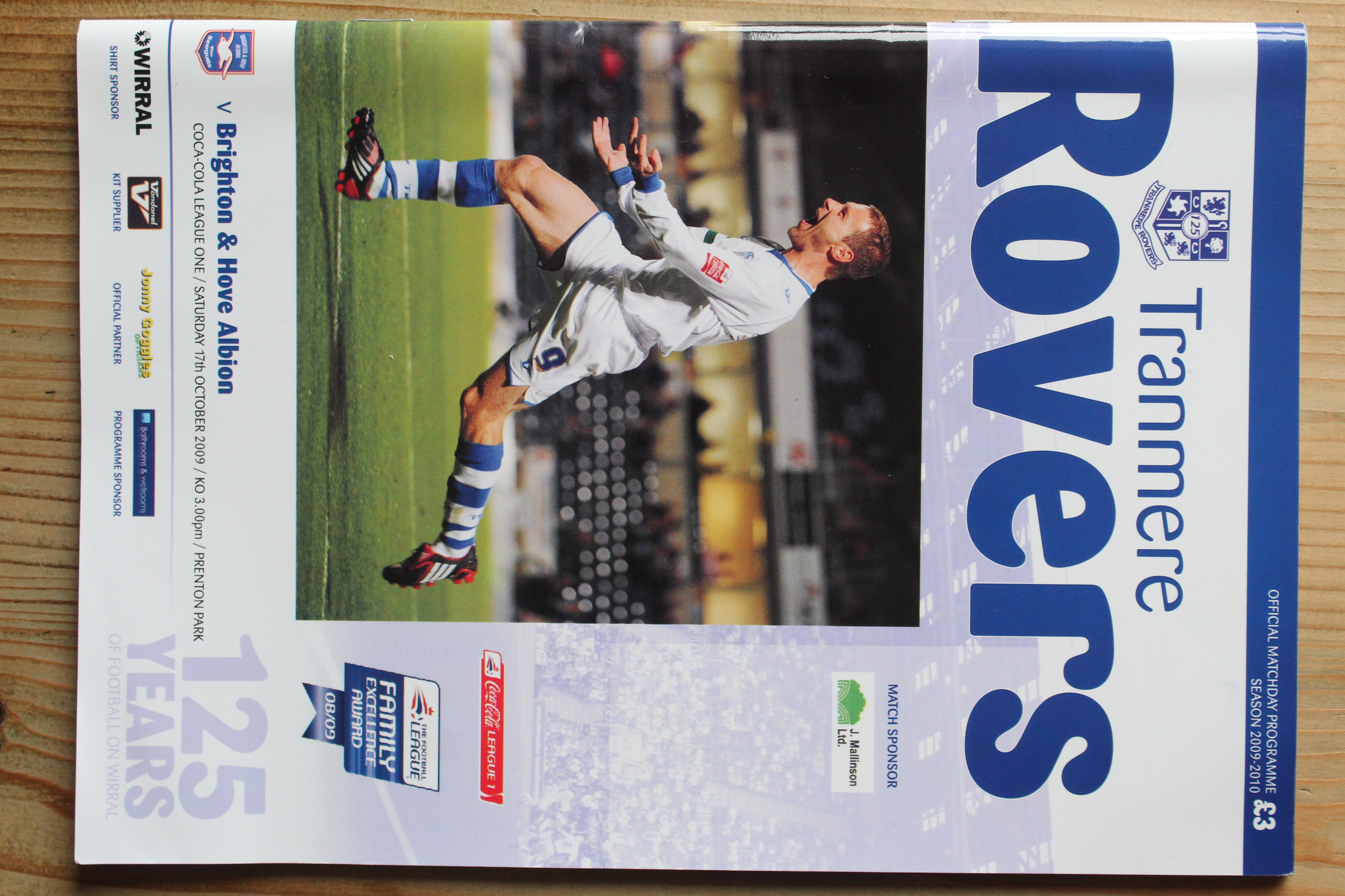 Tranmere Rovers FC v Brighton & Hove Albion FC