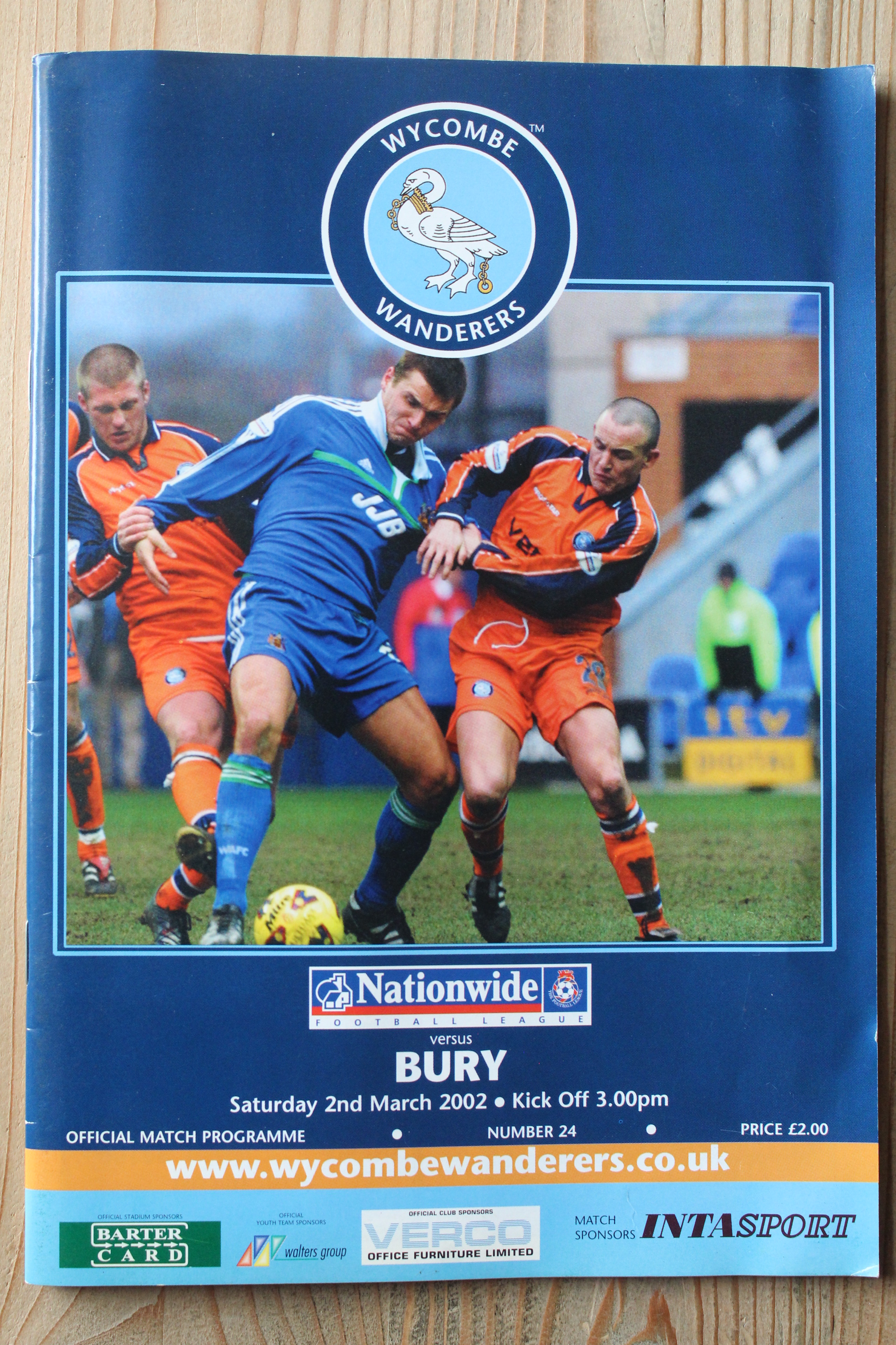 Wycombe Wanderers FC v Bury FC