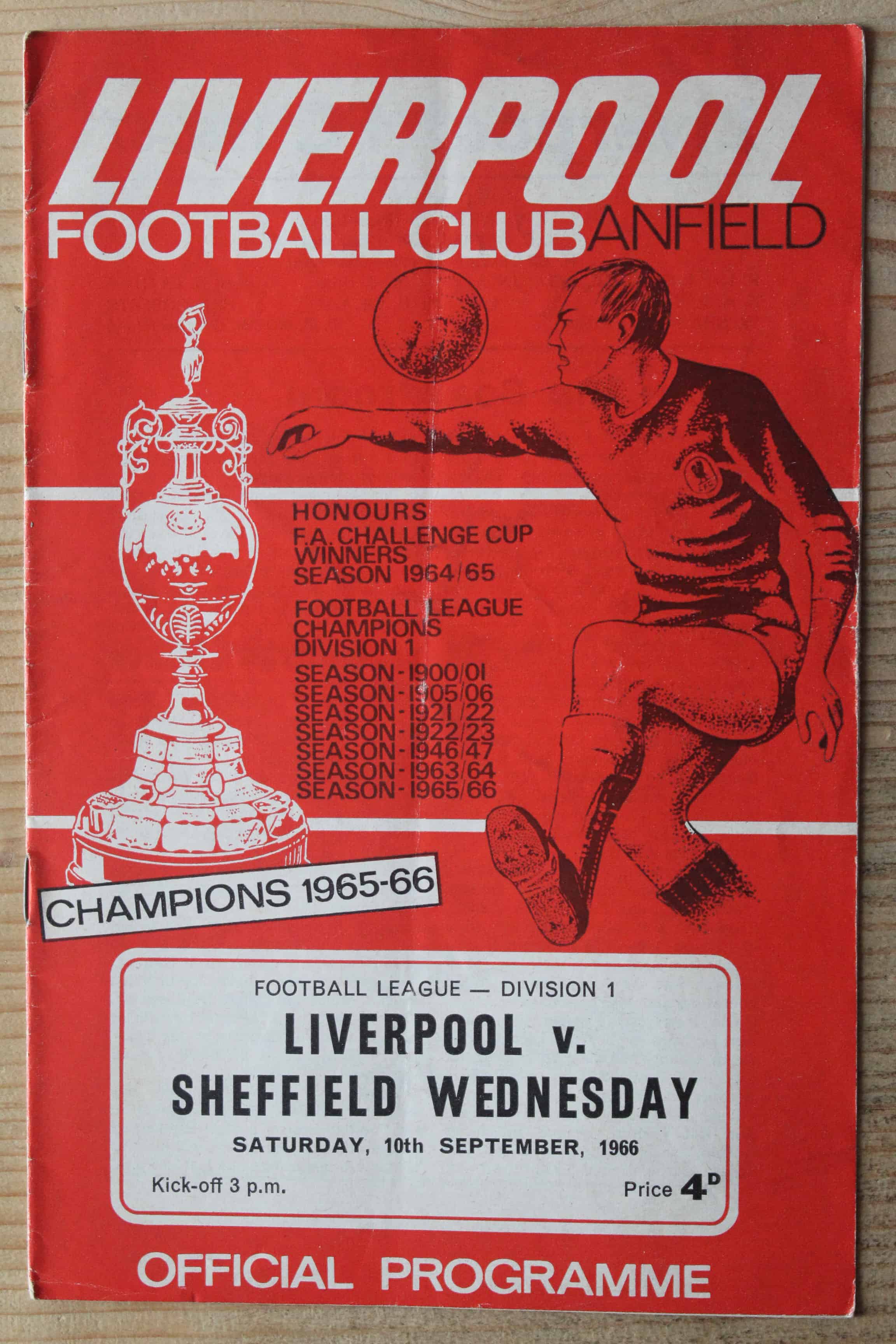 Liverpool FC v Sheffield Wednesday FC 