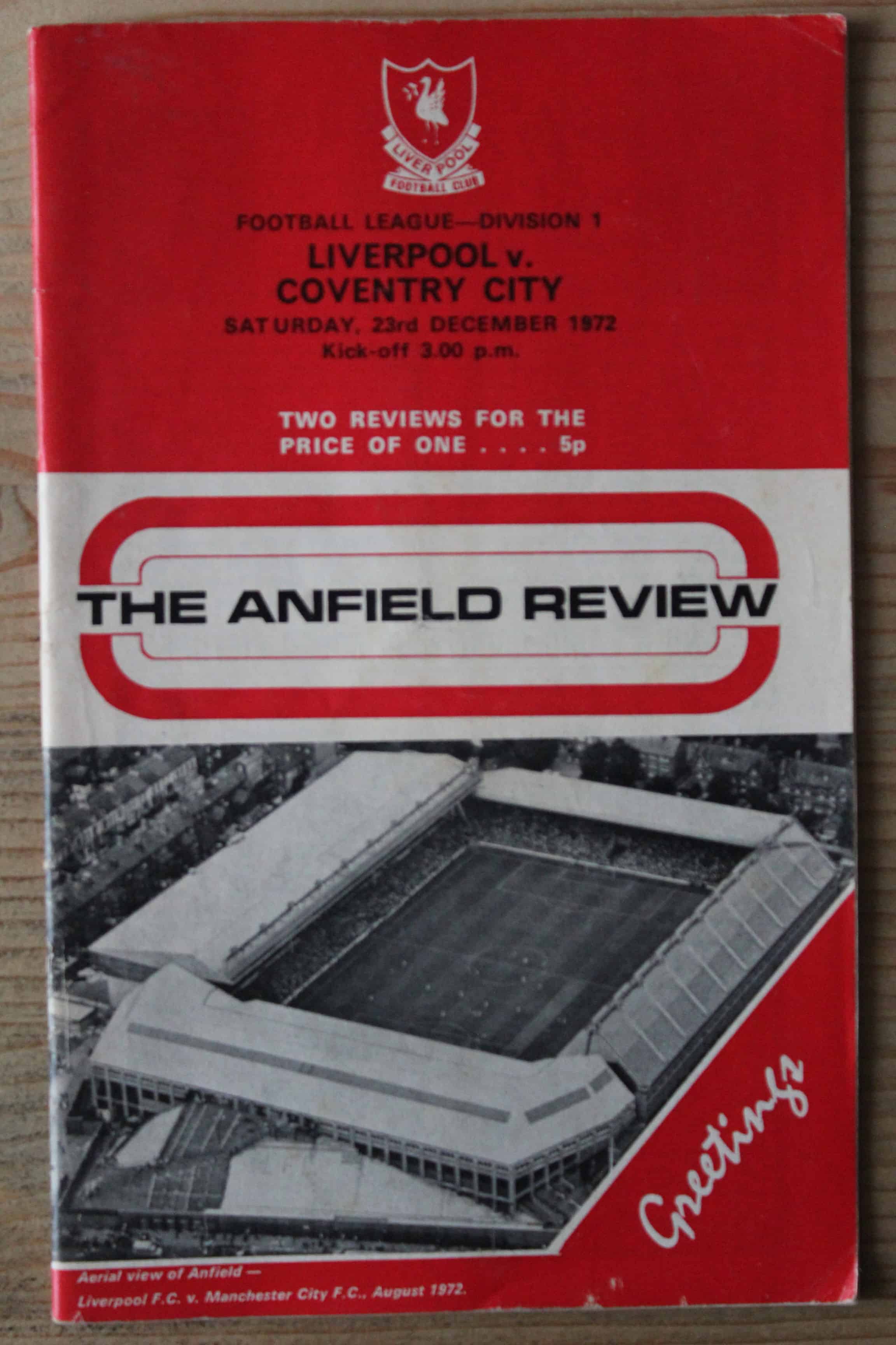 Liverpool FC v Coventry City FC
