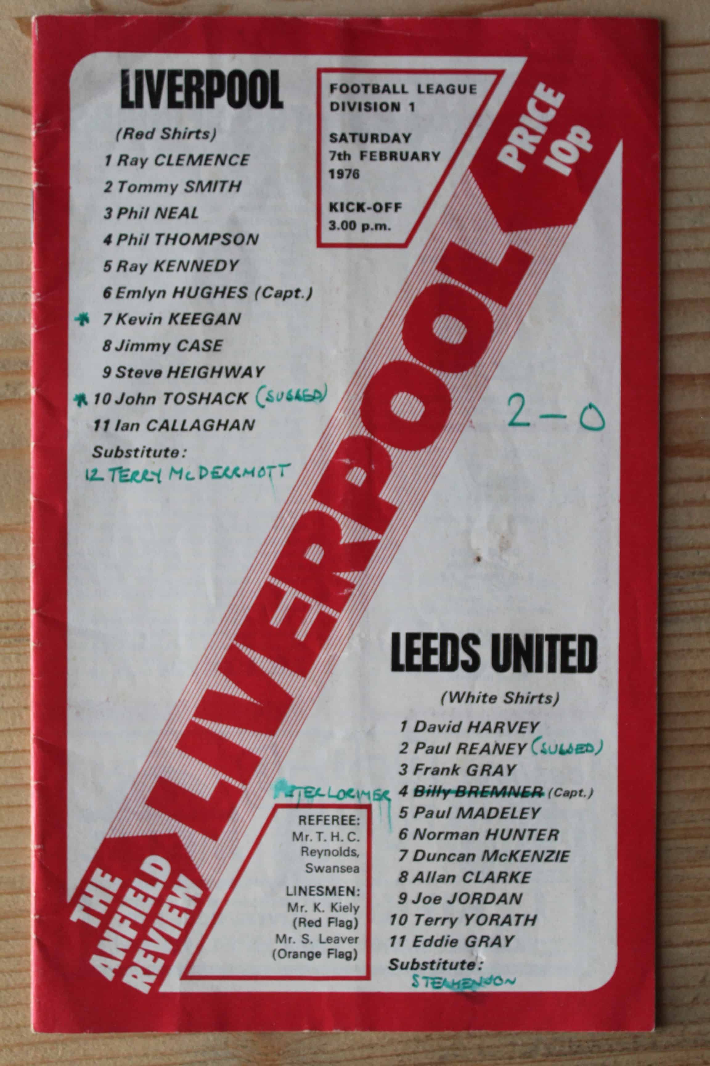 Liverpool FC v Leeds United FC