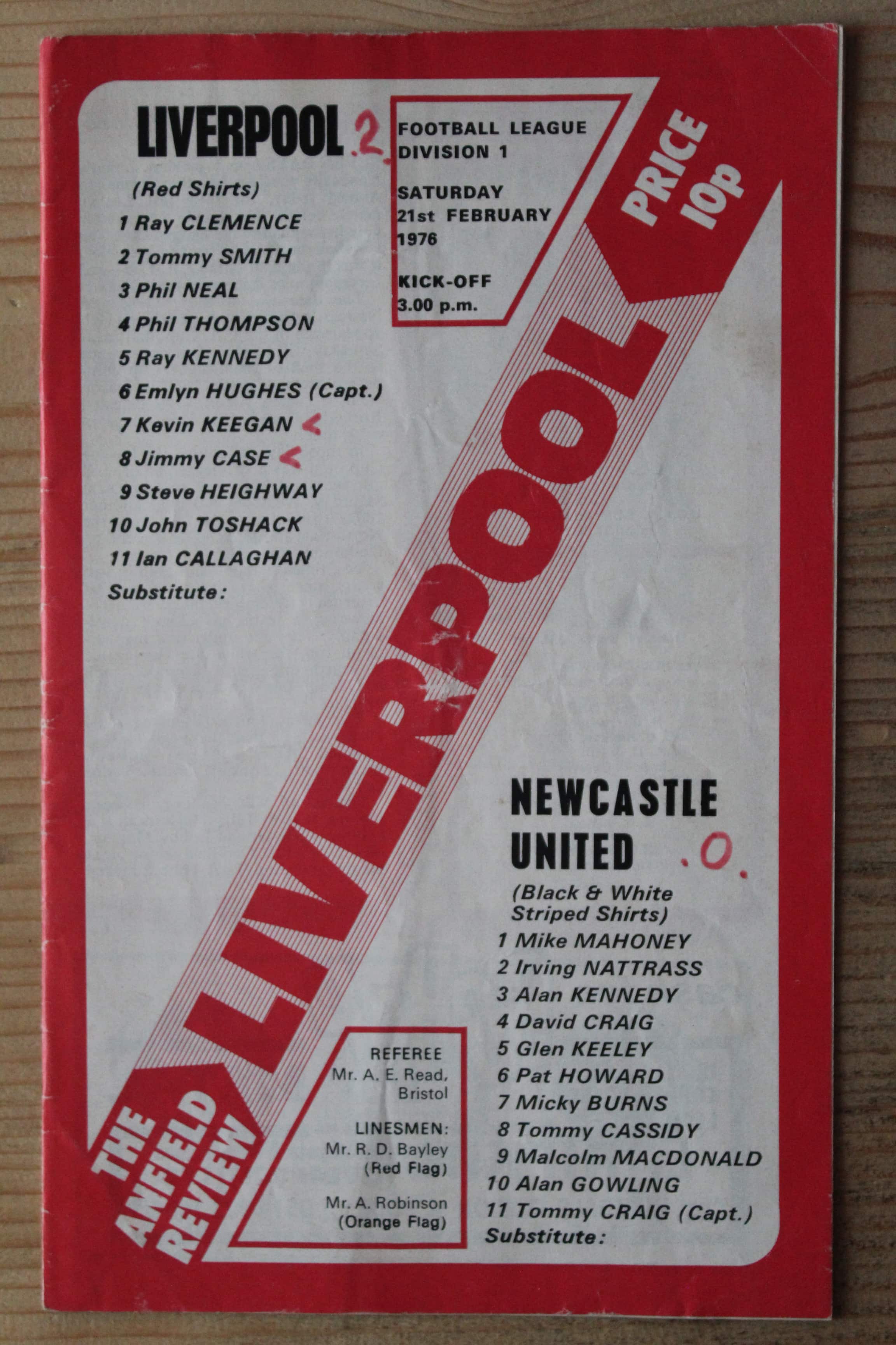 Liverpool FC v Newcastle United FC