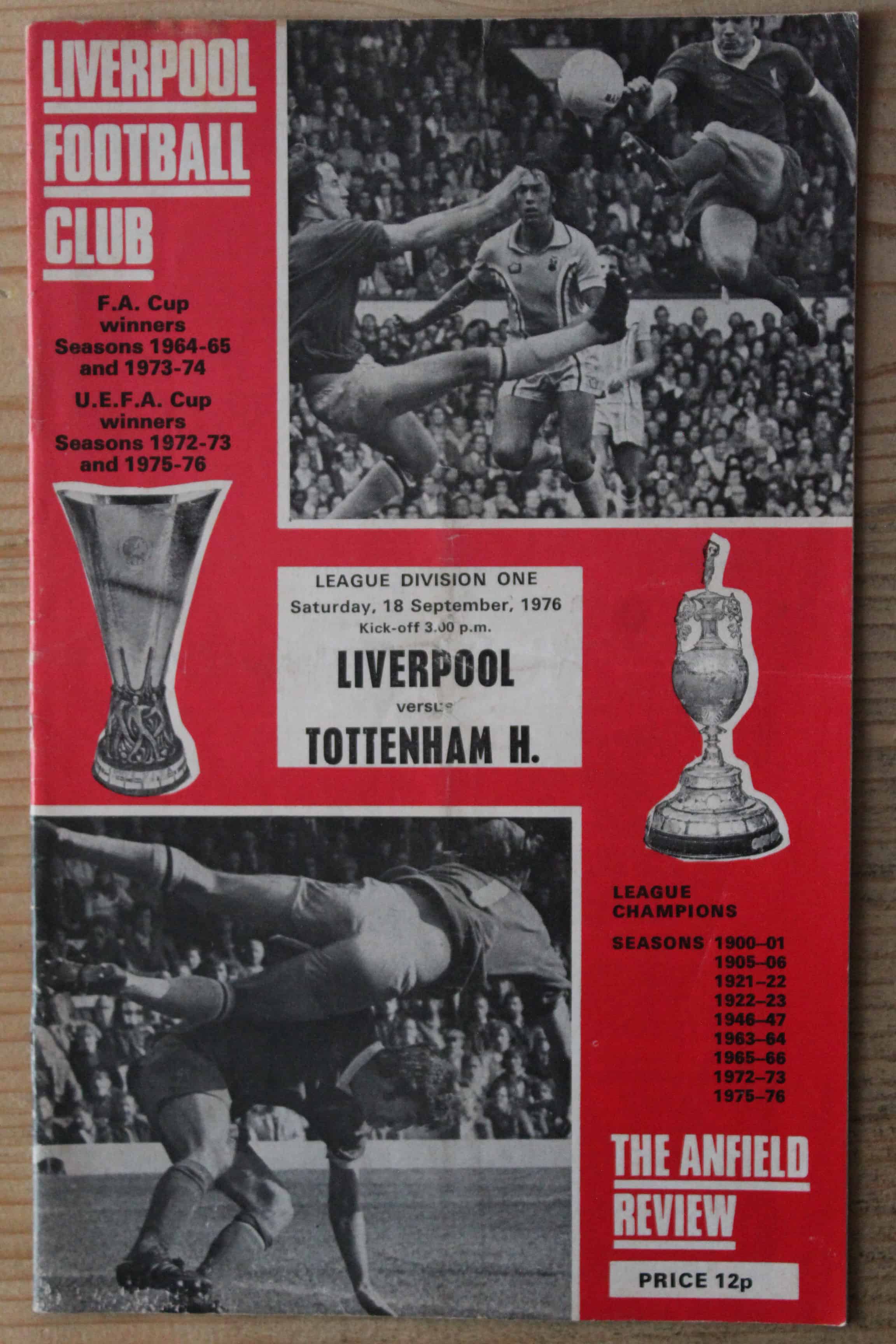 Liverpool FC v Tottenham Hotspur FC