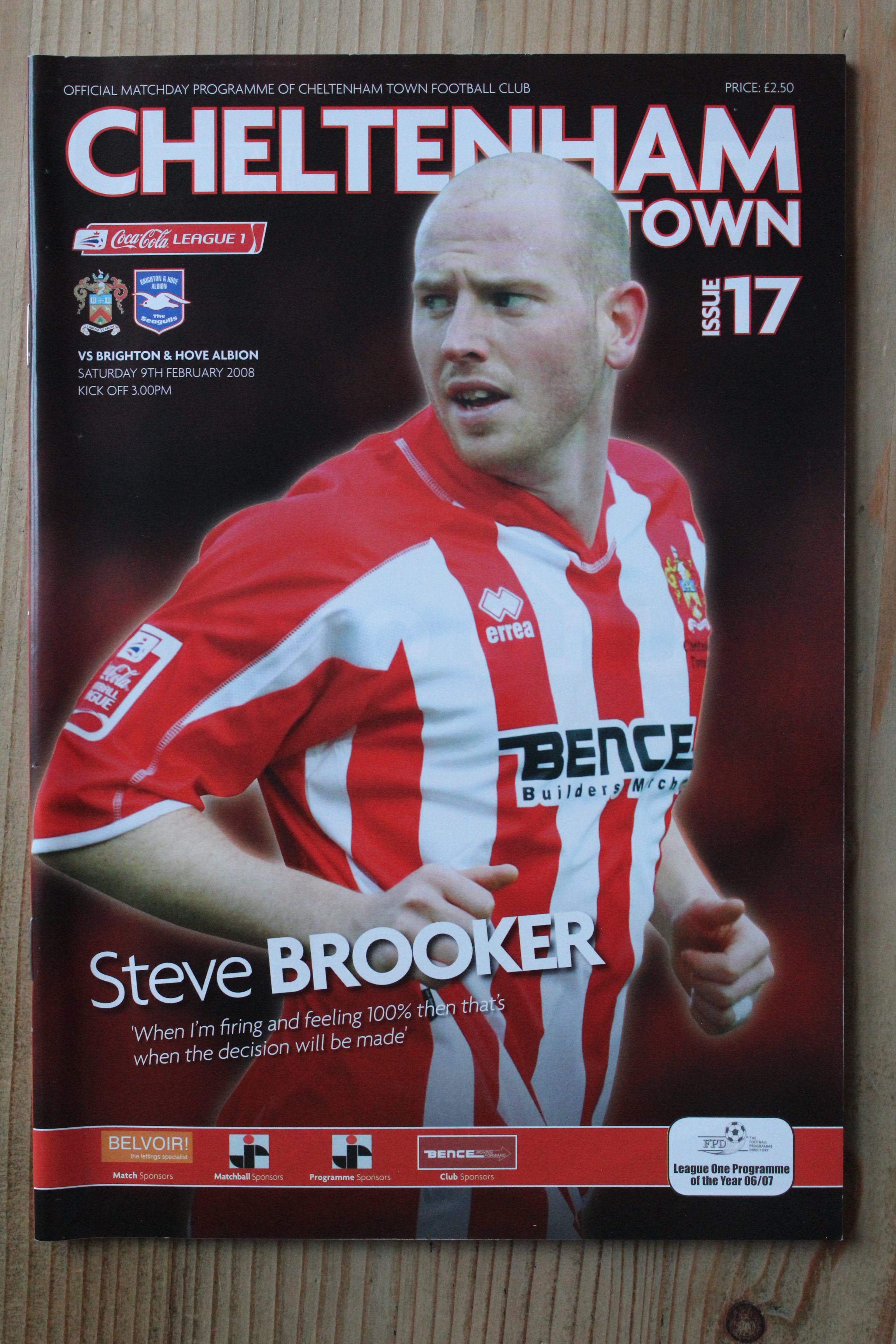 Cheltenham Town FC v Brighton & Hove Albion FC