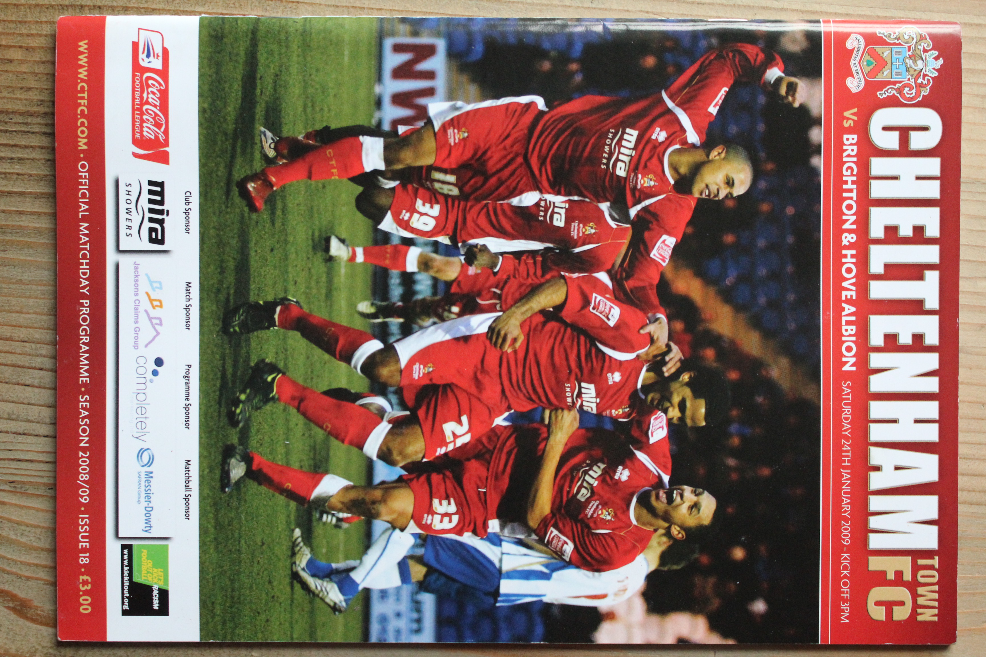 Cheltenham Town FC v Brighton & Hove Albion FC