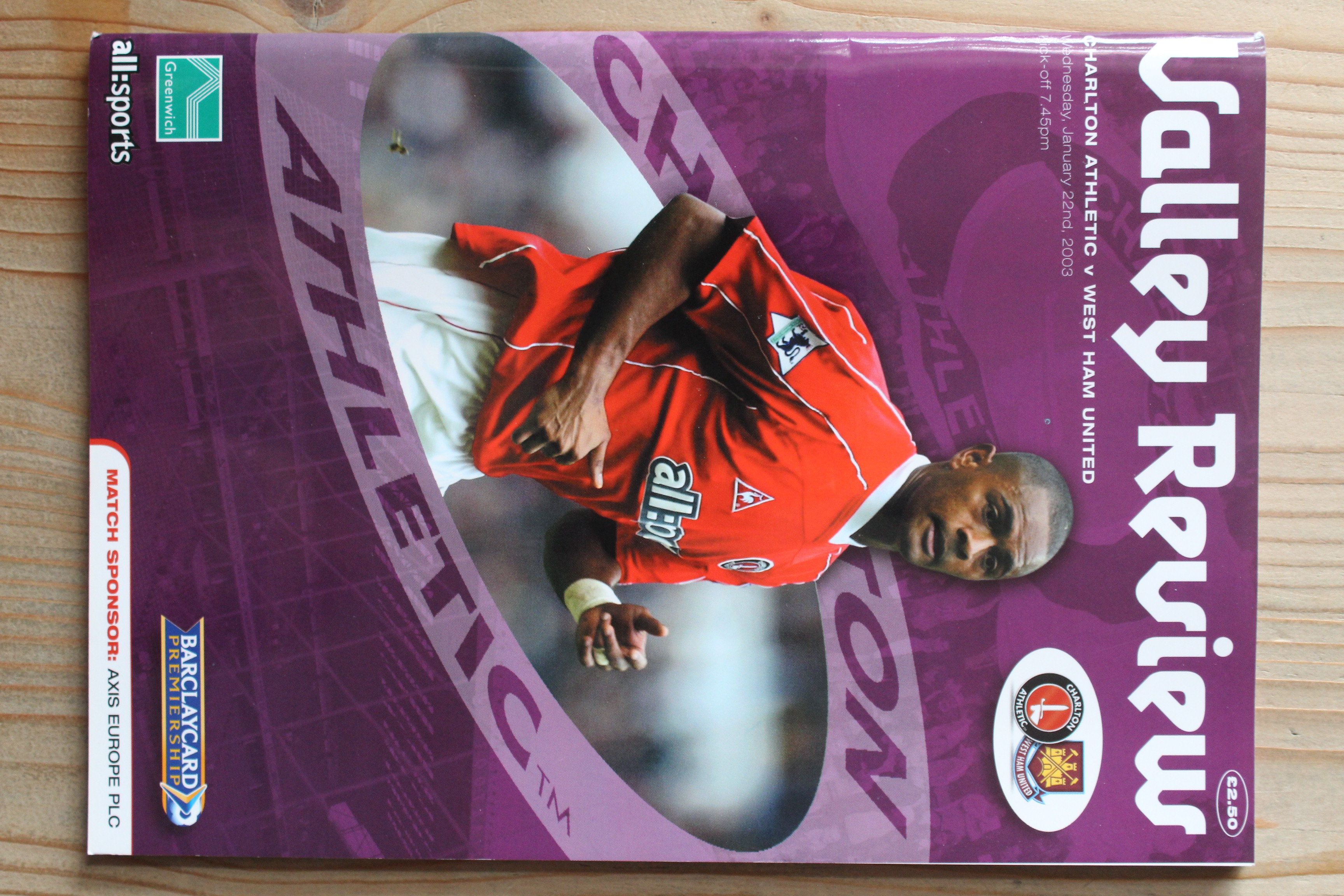 Charlton Athletic FC v West Ham United FC