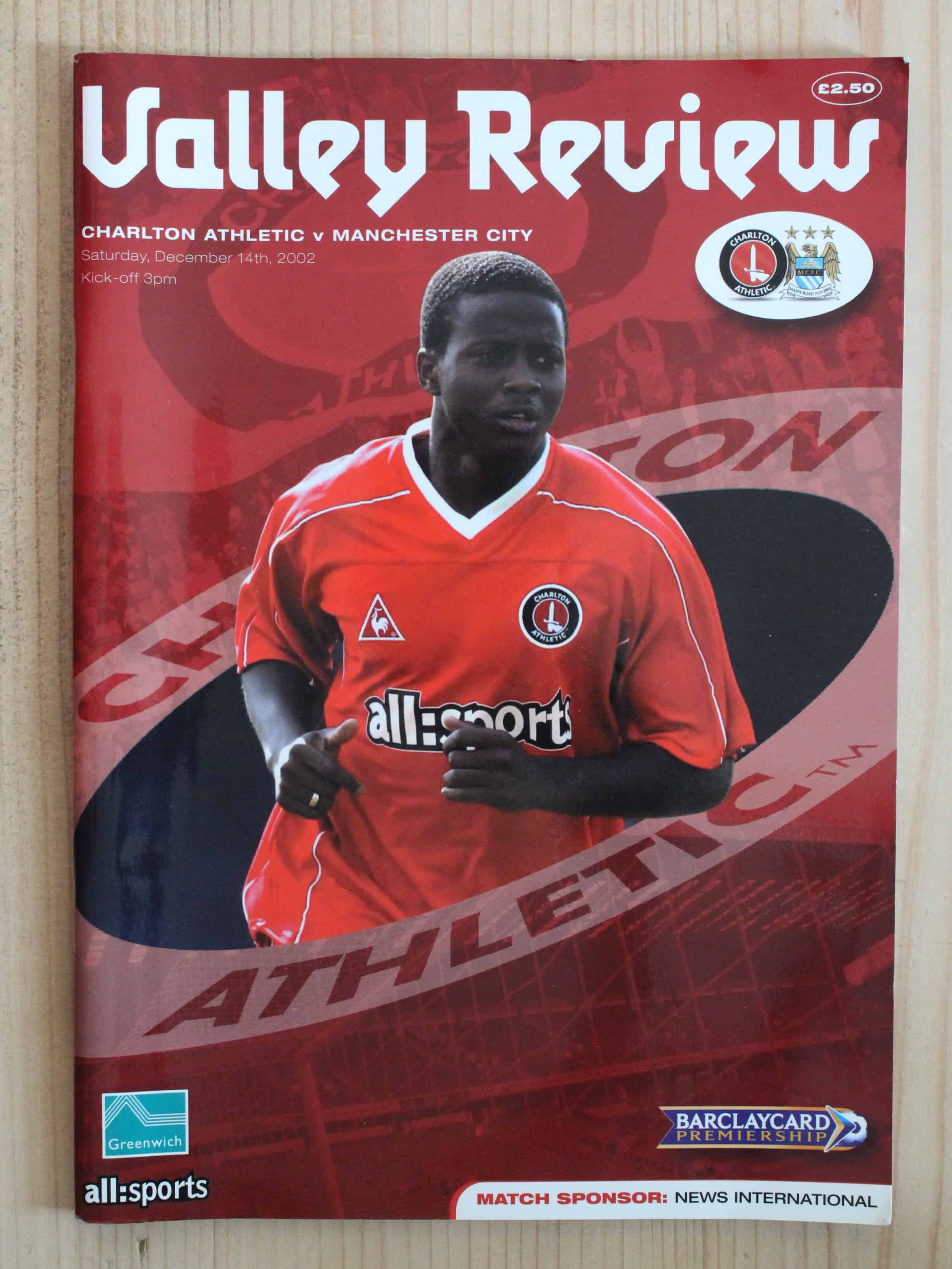 Charlton Athletic FC v Manchester City FC