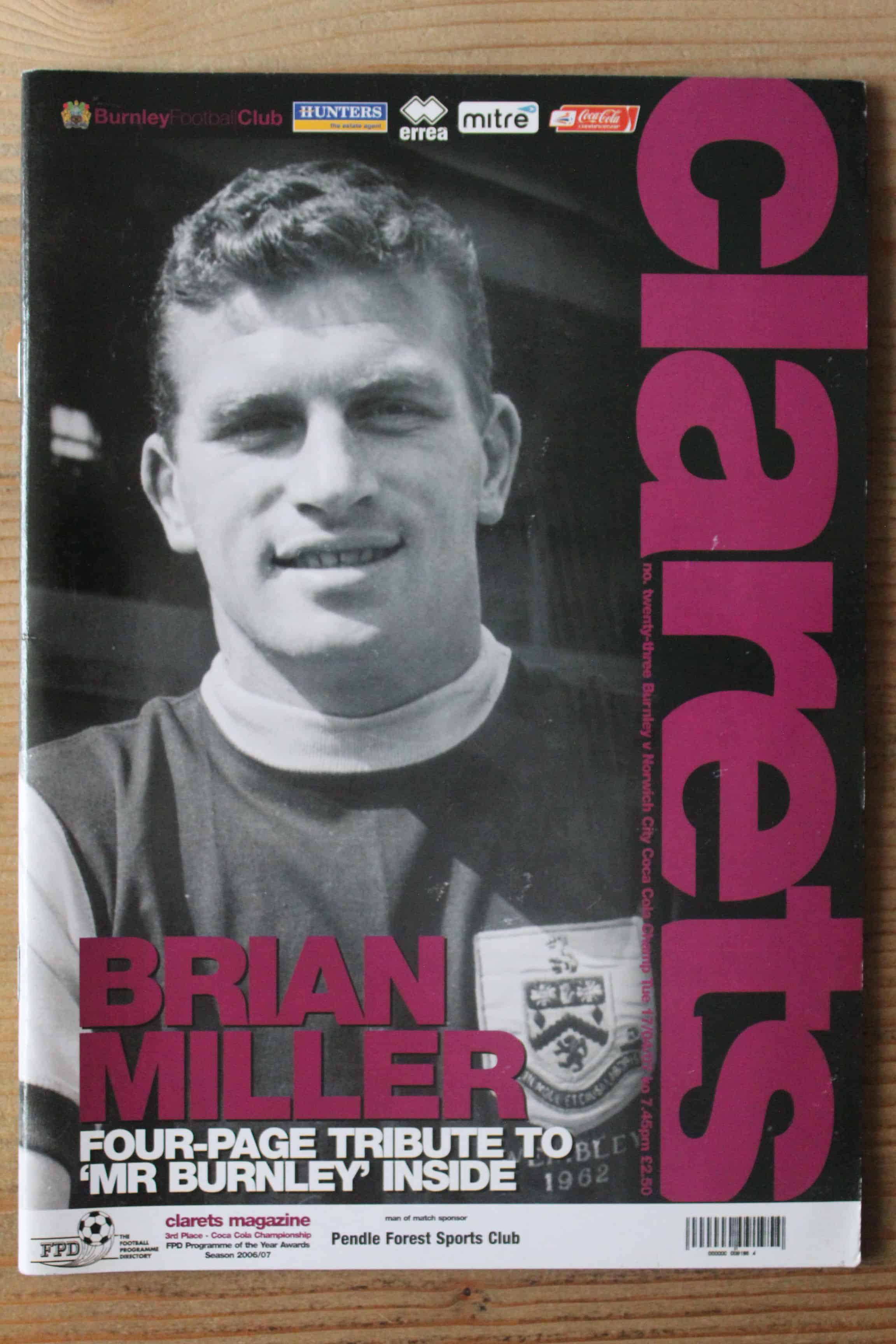 Burnley FC v Norwich City FC