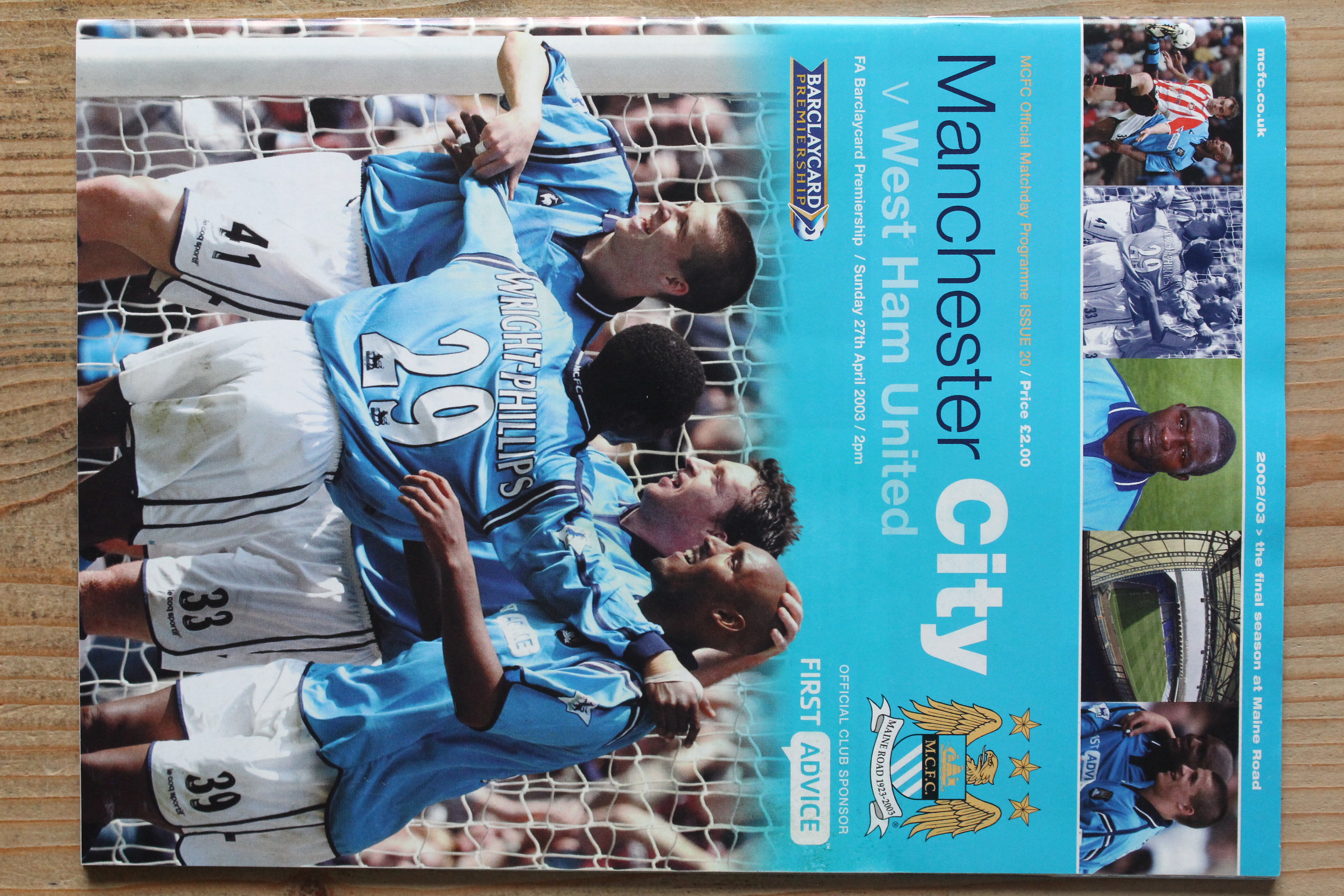 Manchester City FC v West Ham United FC
