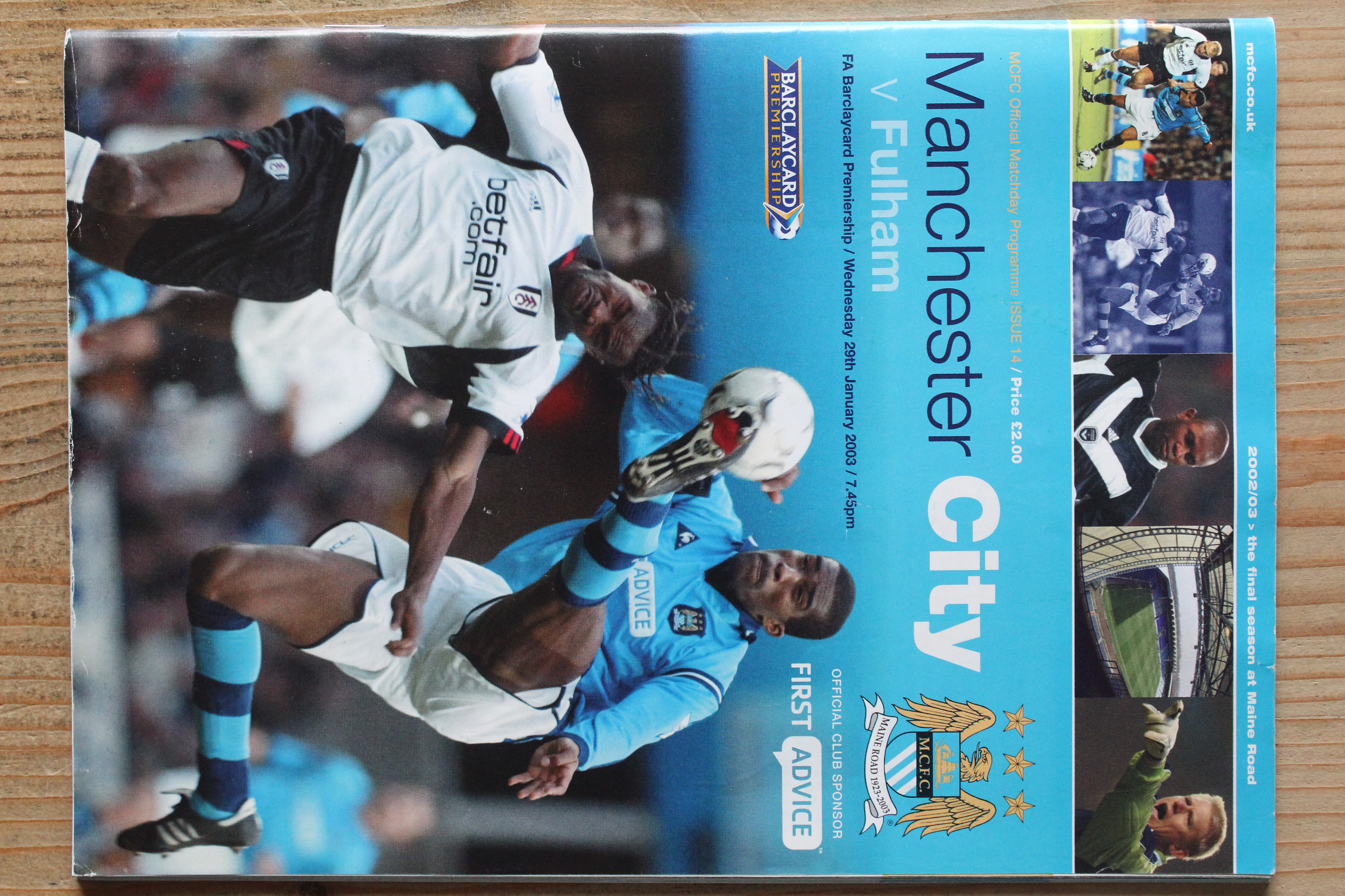 Manchester City FC v Fulham FC