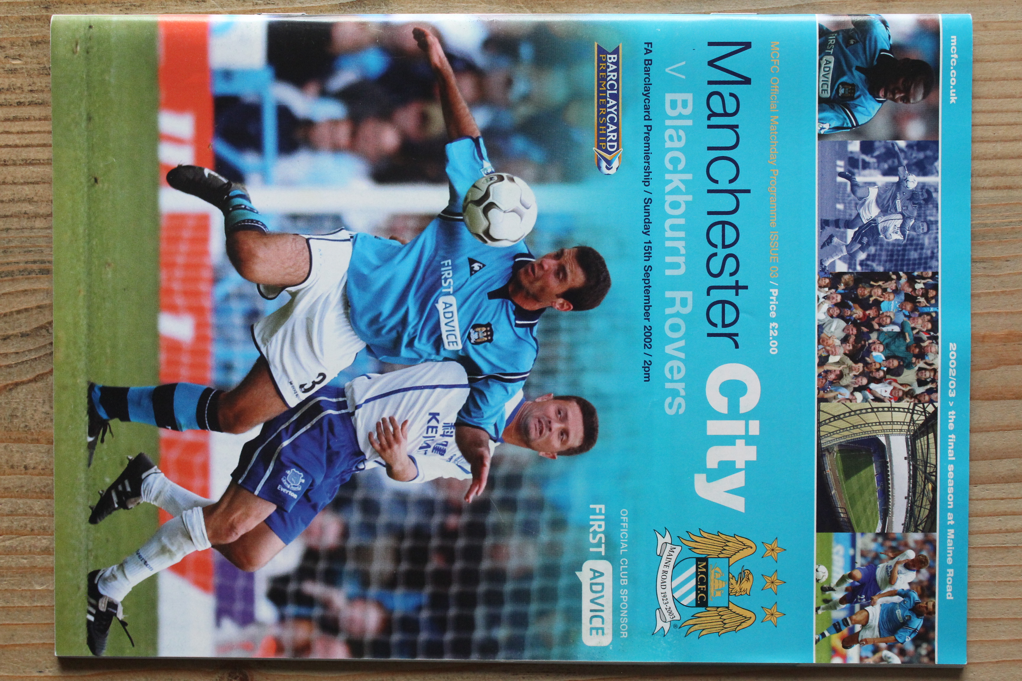 Manchester City FC v Blackburn Rovers FC