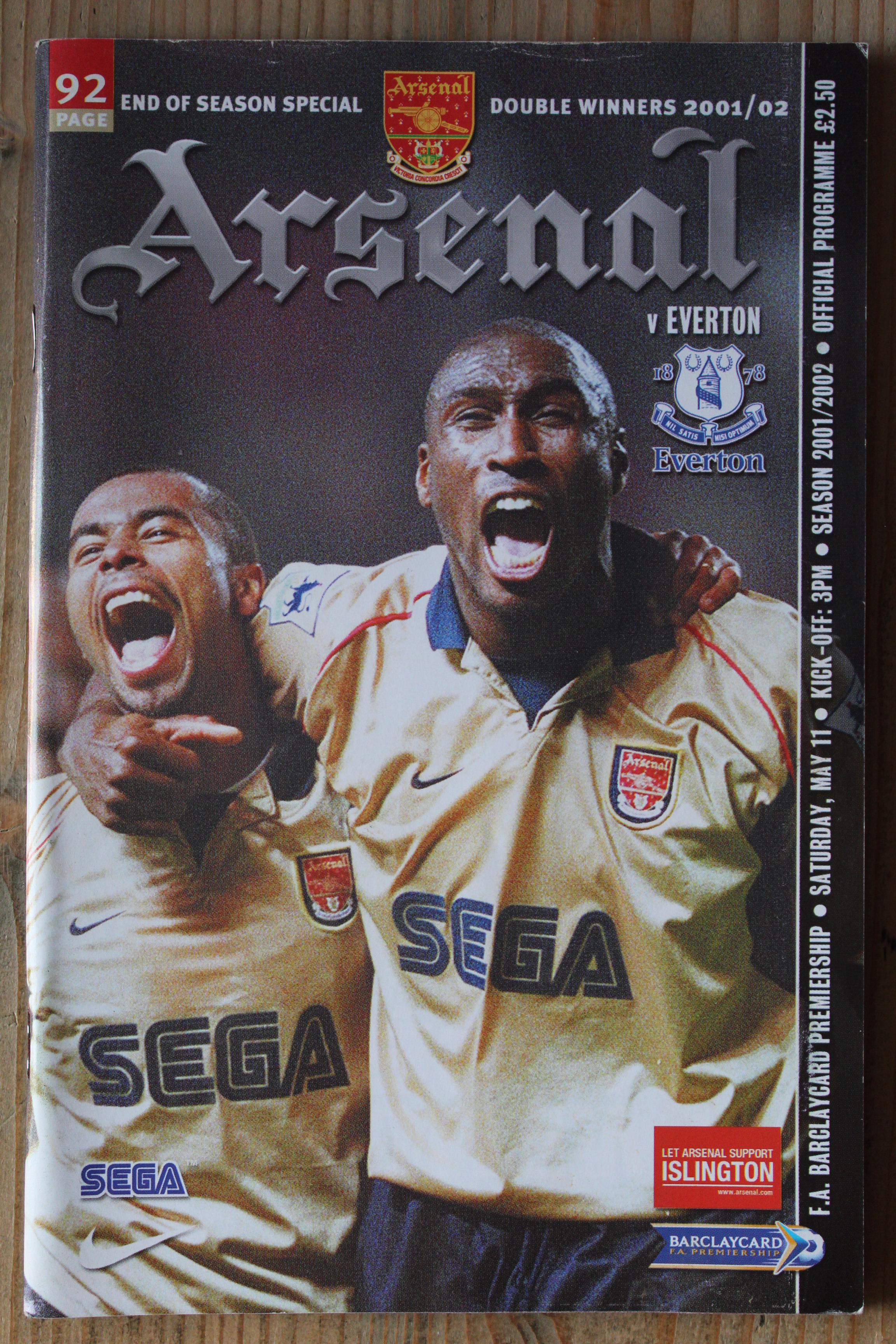 Arsenal FC v Everton FC