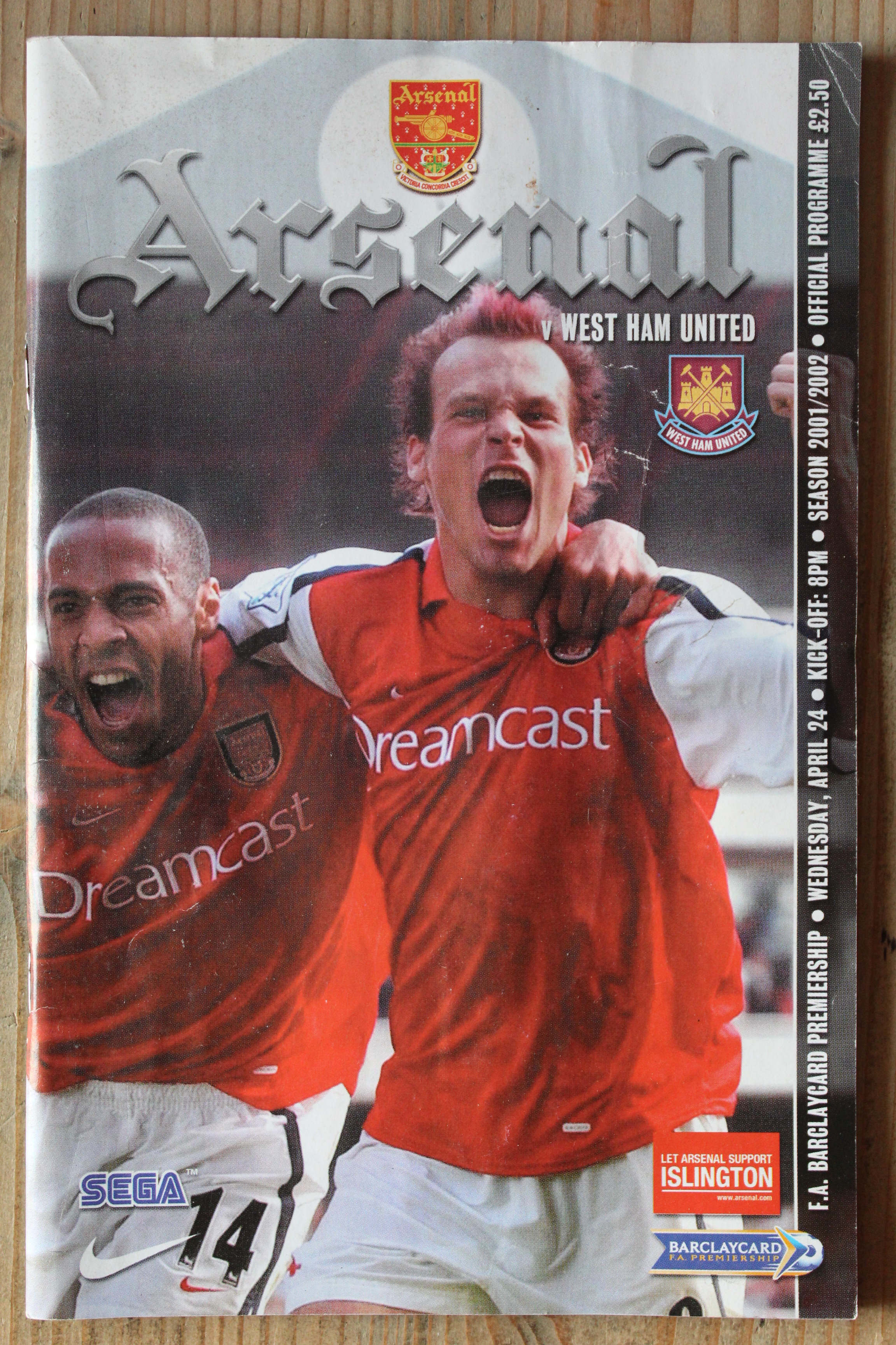 Arsenal FC v West Ham United FC
