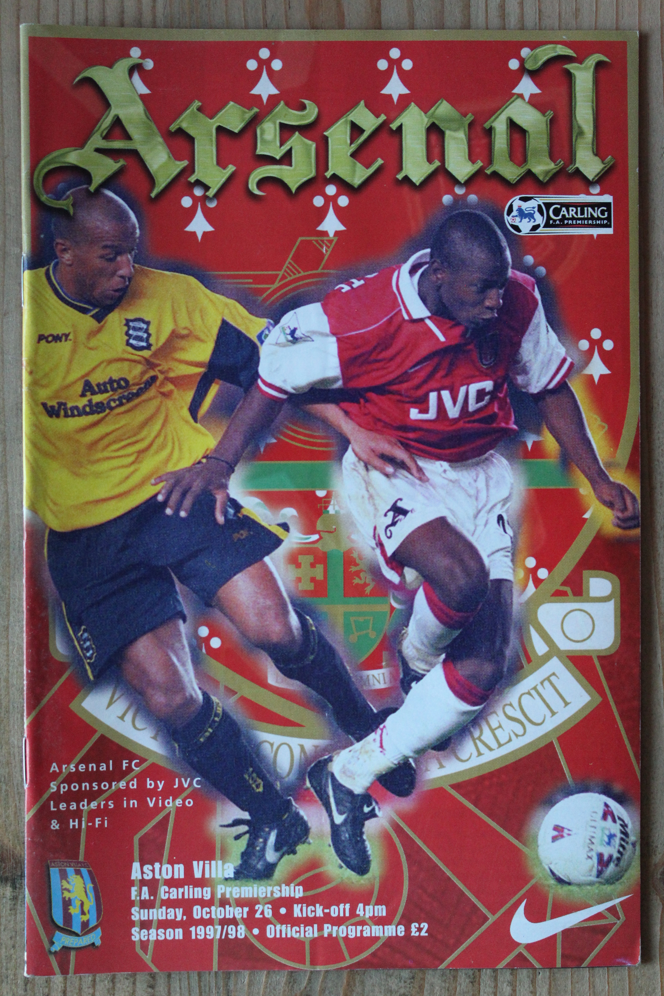 Arsenal FC v Aston Villa FC