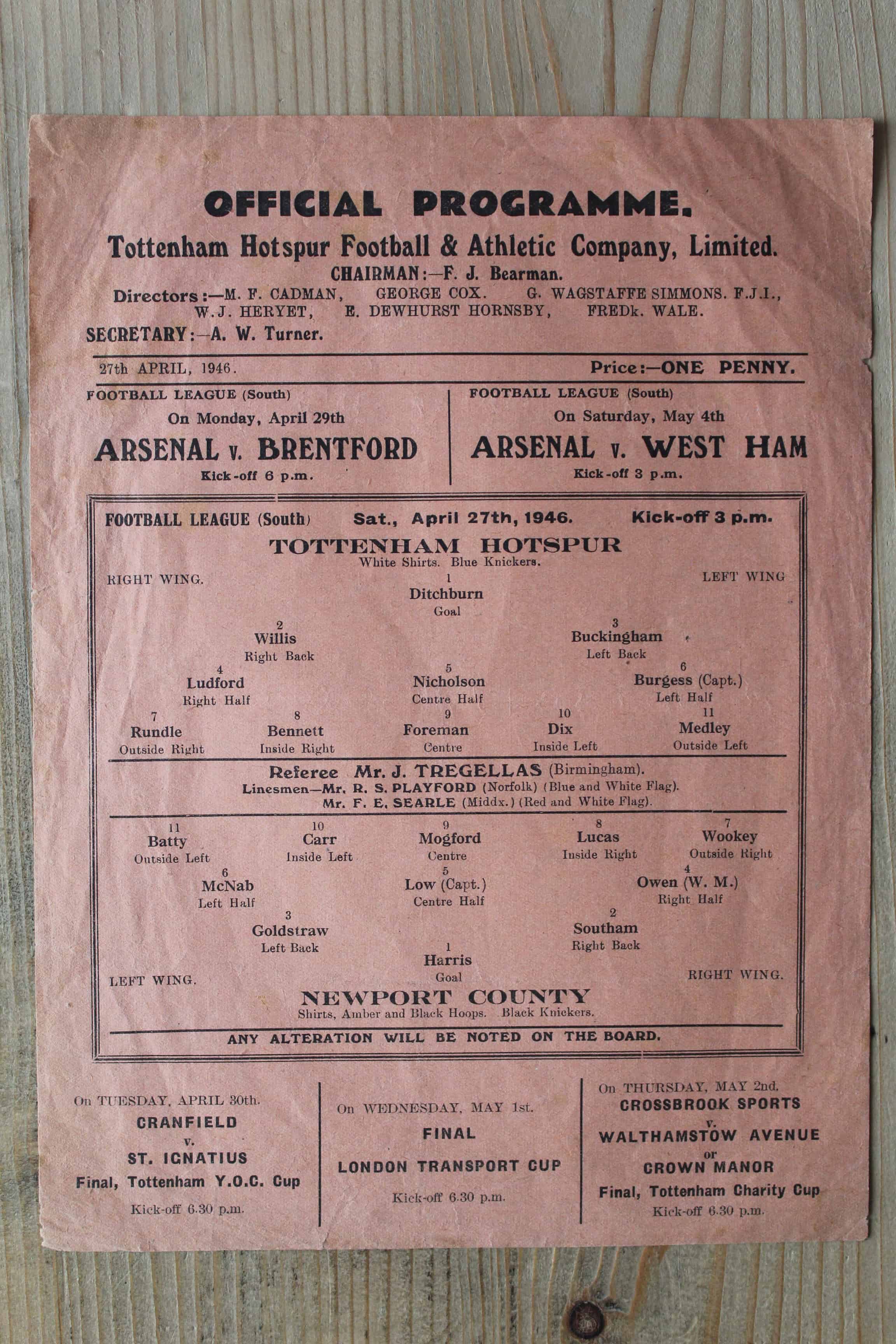Tottenham Hotspur FC v Newport County