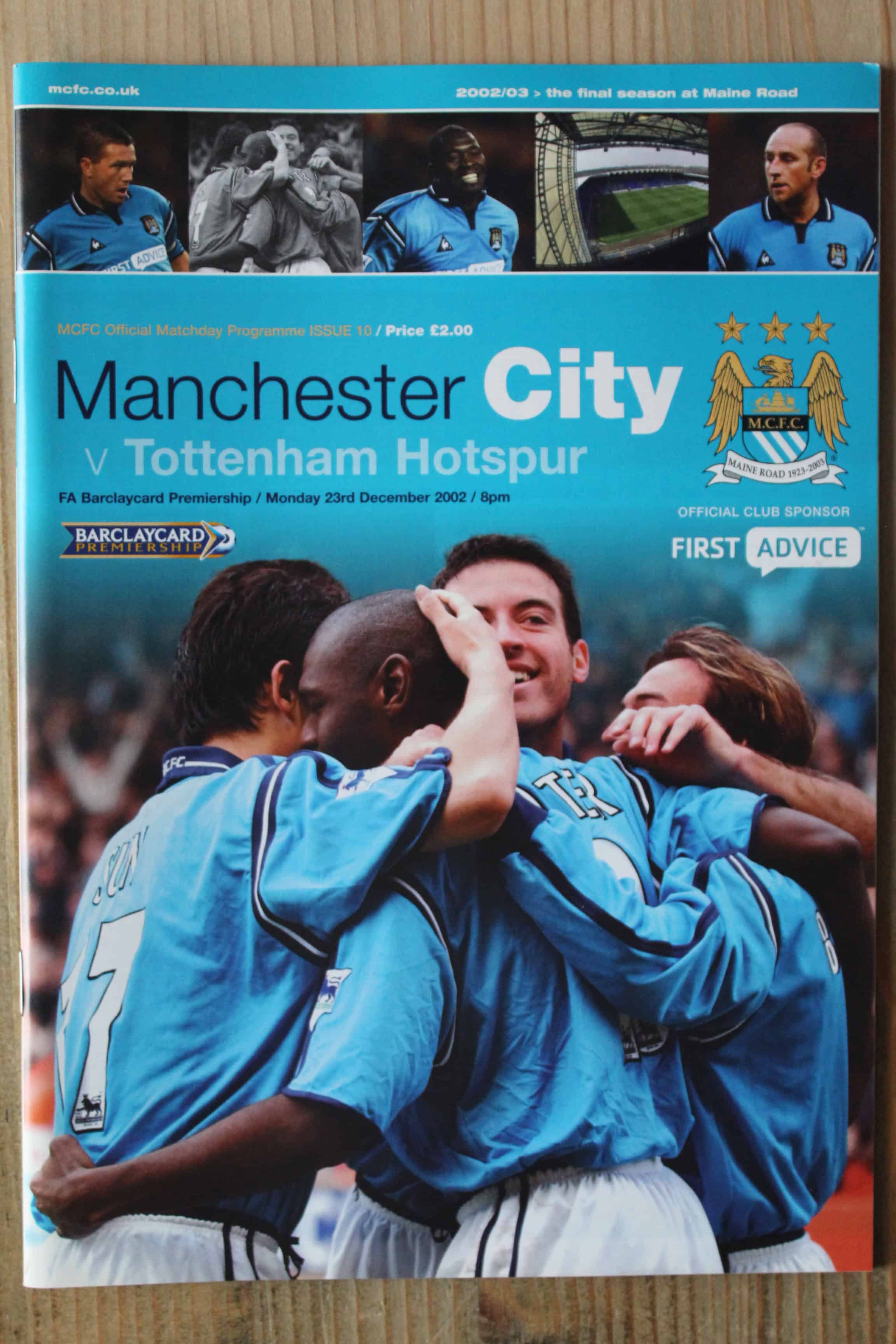 Manchester City FC v Tottenham Hotspur FC