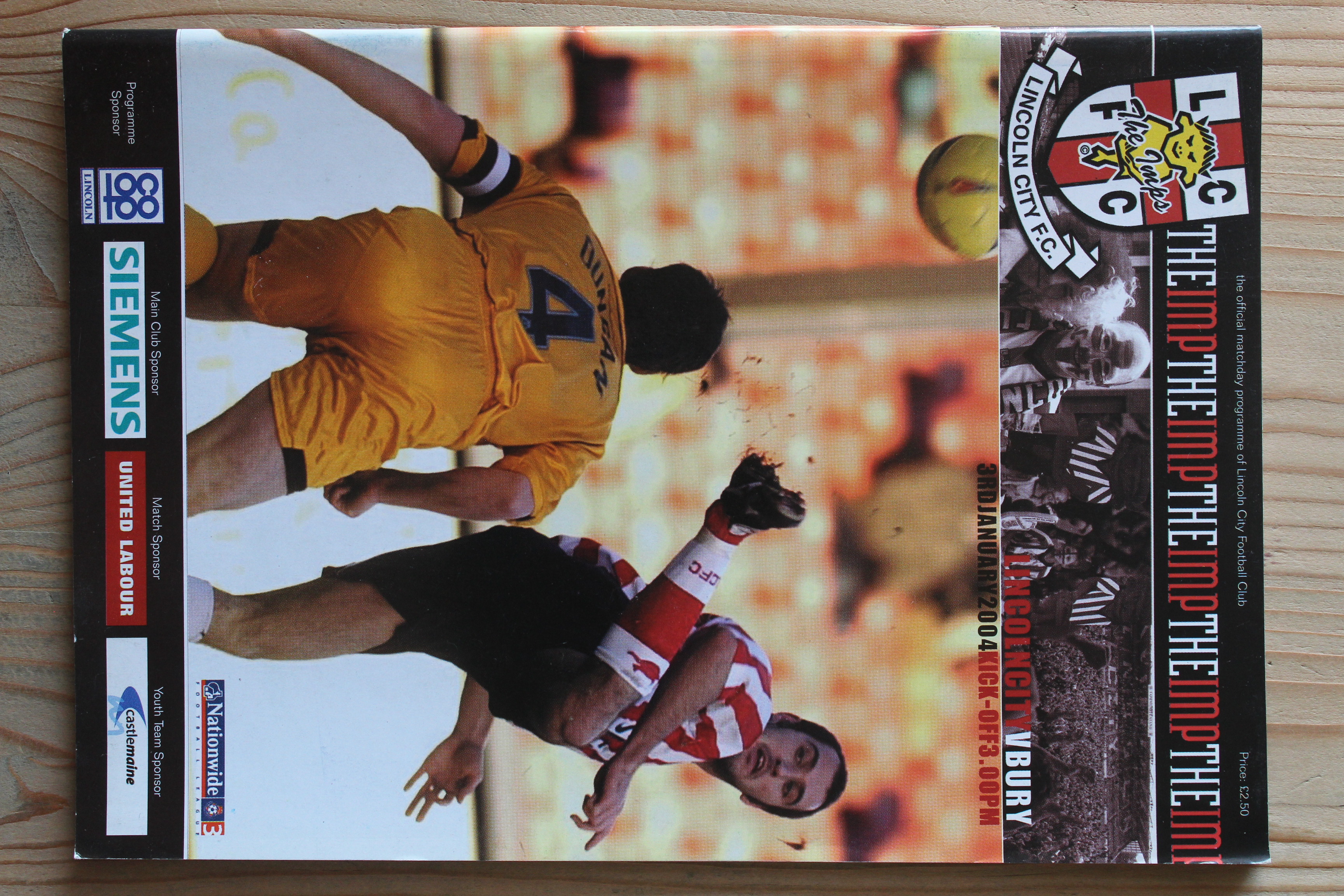 Lincoln City FC v Bury FC