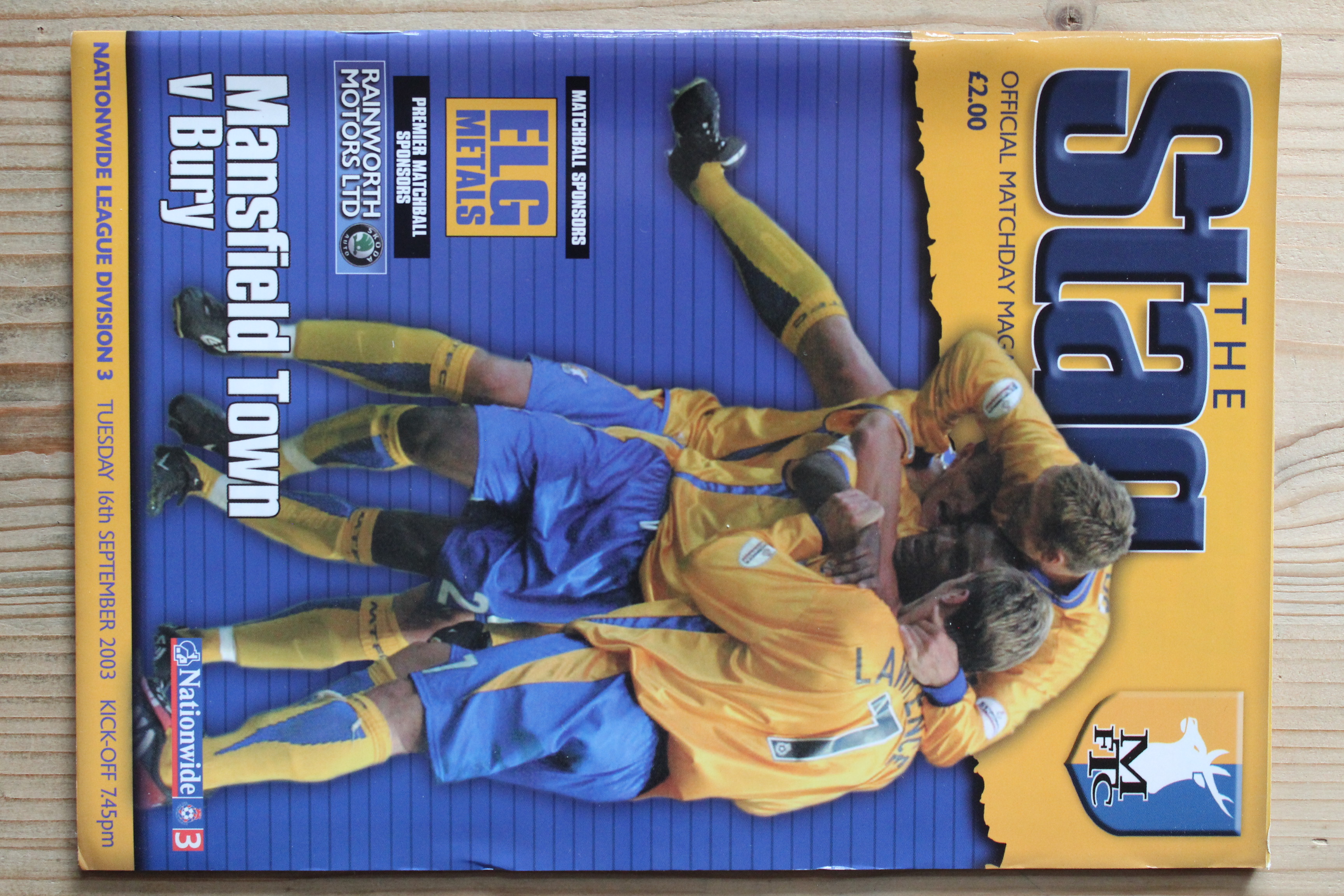 Mansfield Town FC v Bury FC