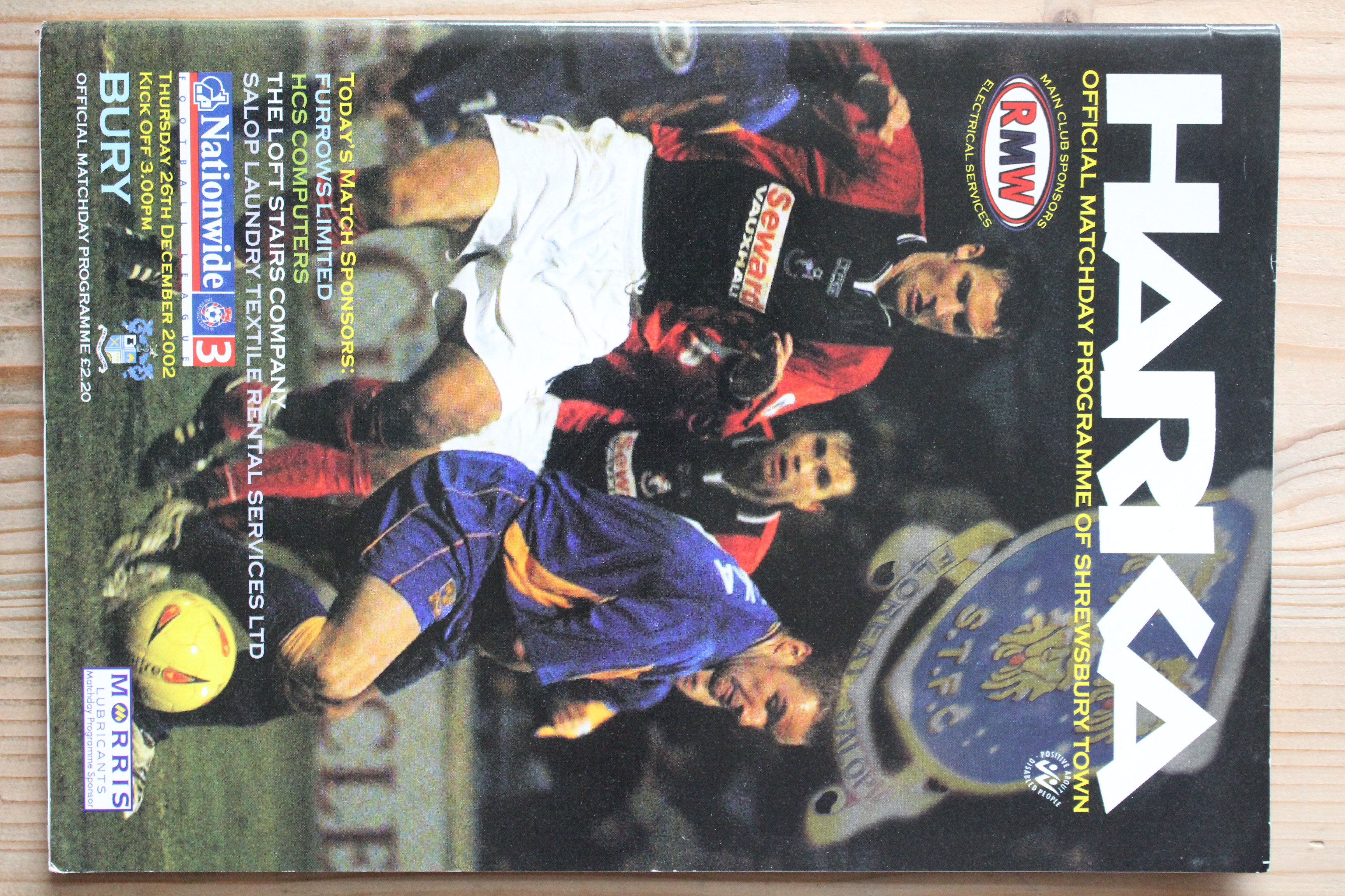 Shrewsbury Town FC v Bury FC