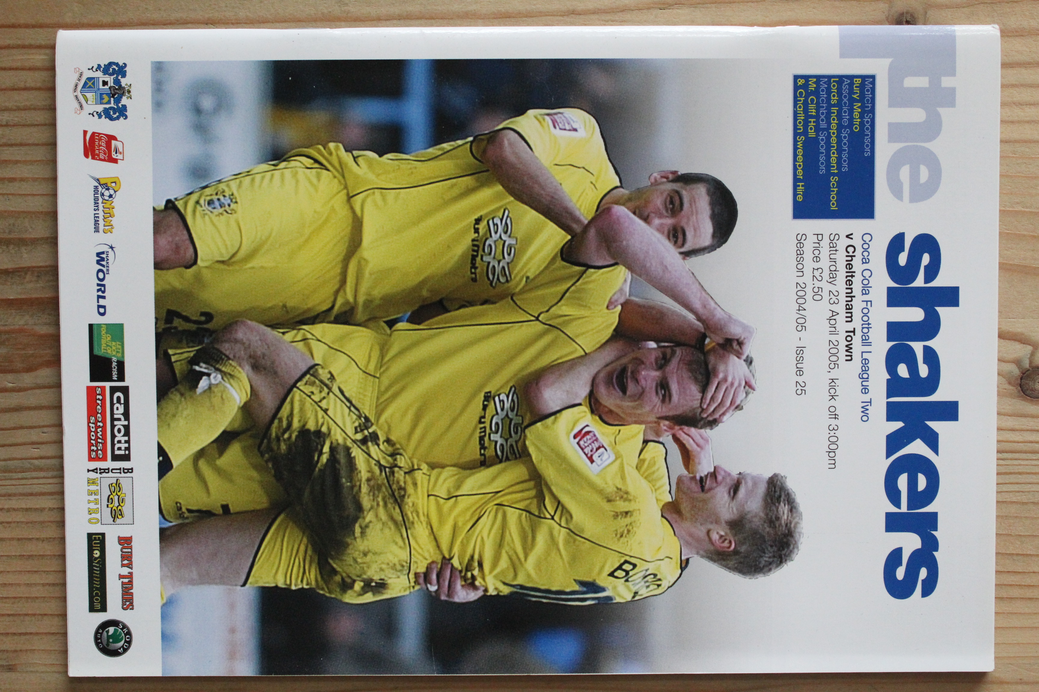 Bury FC v Cheltenham Town FC