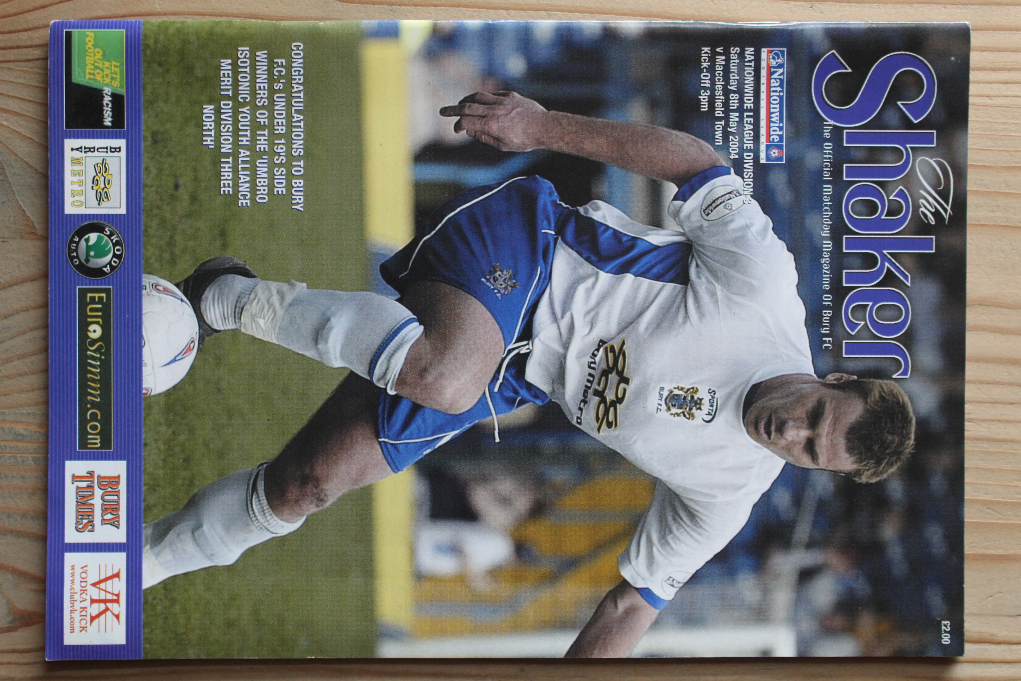 Bury FC v Macclesfield Town FC