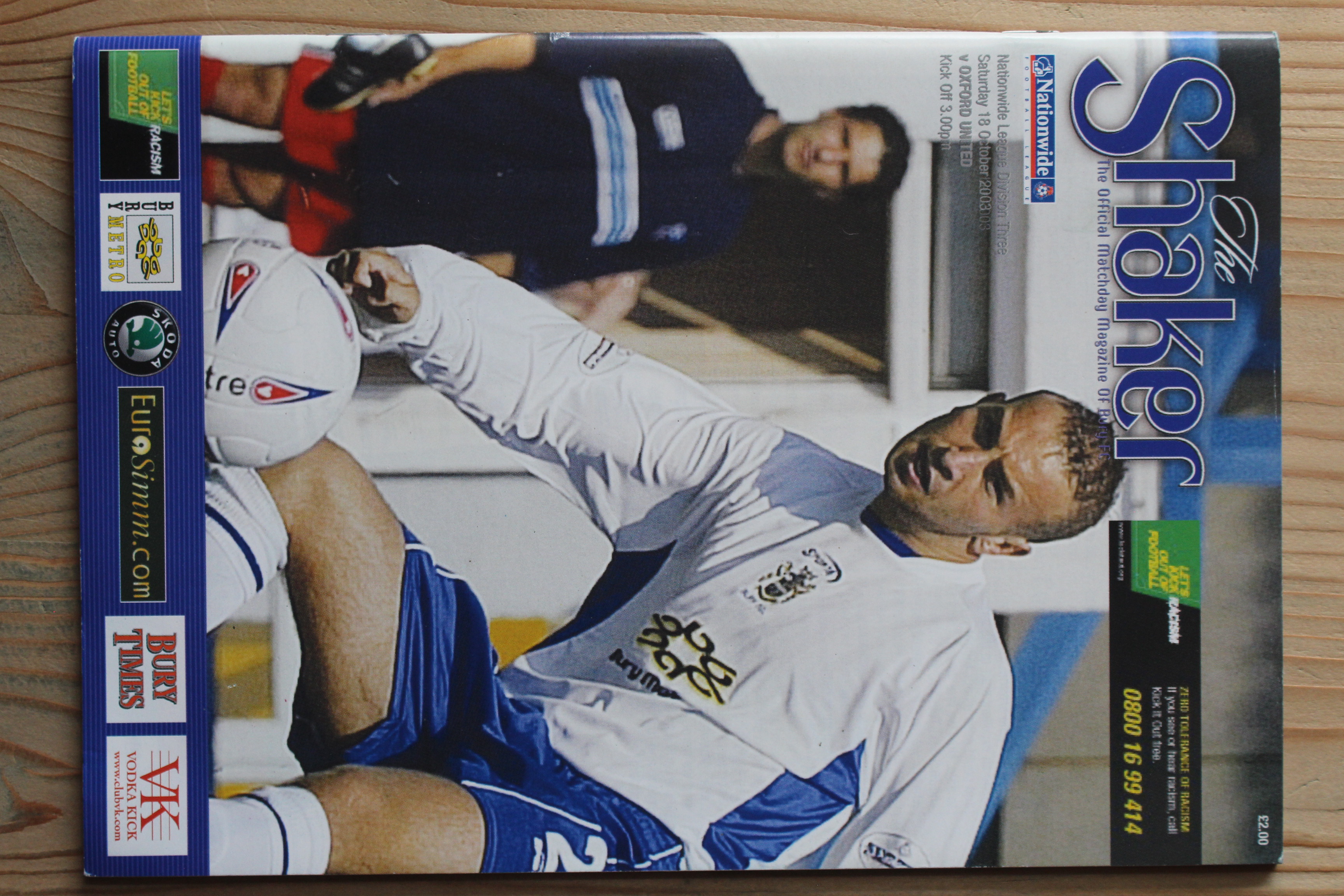 Bury FC v Oxford United FC