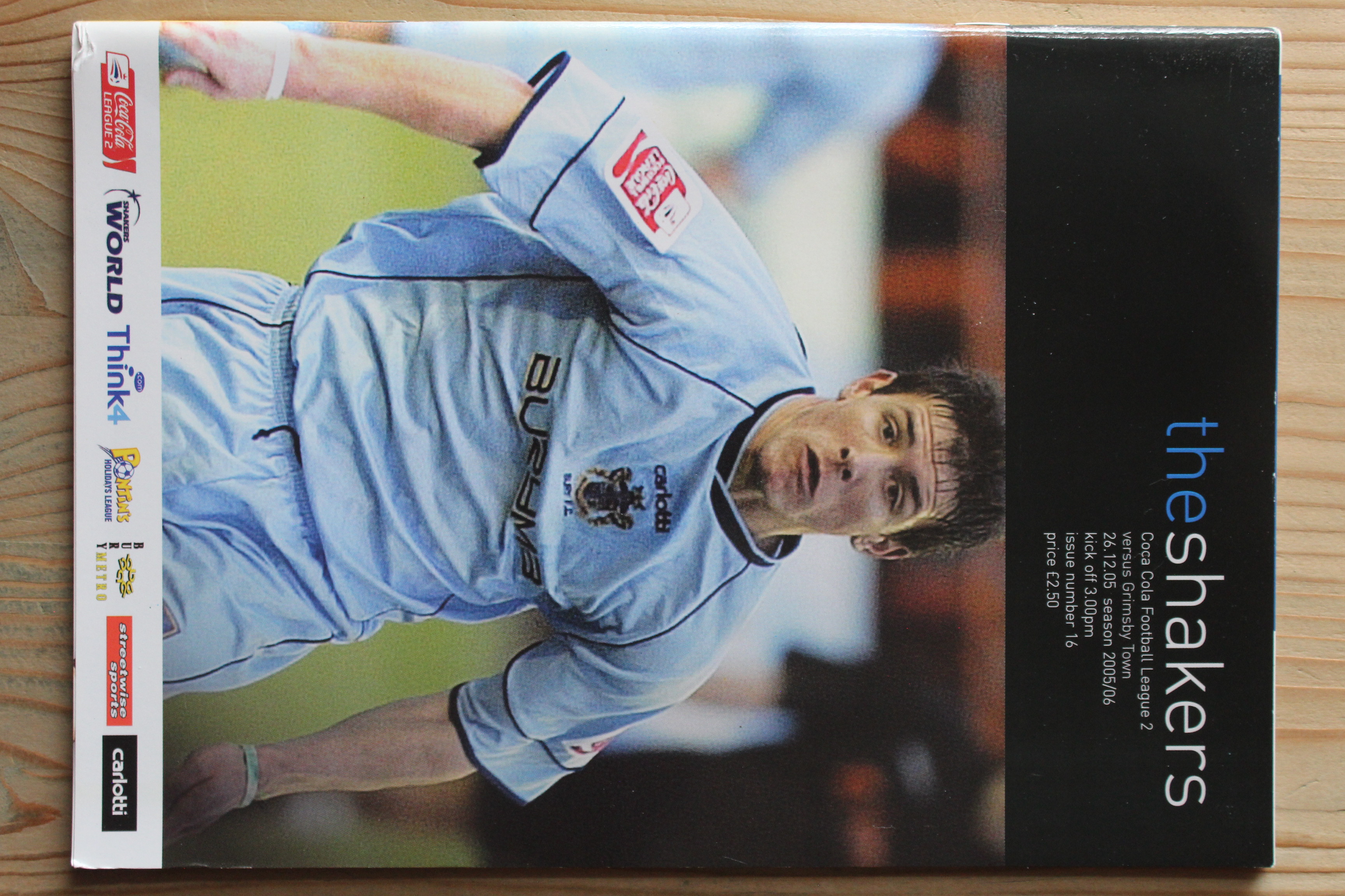 Bury FC v Grimsby Town FC