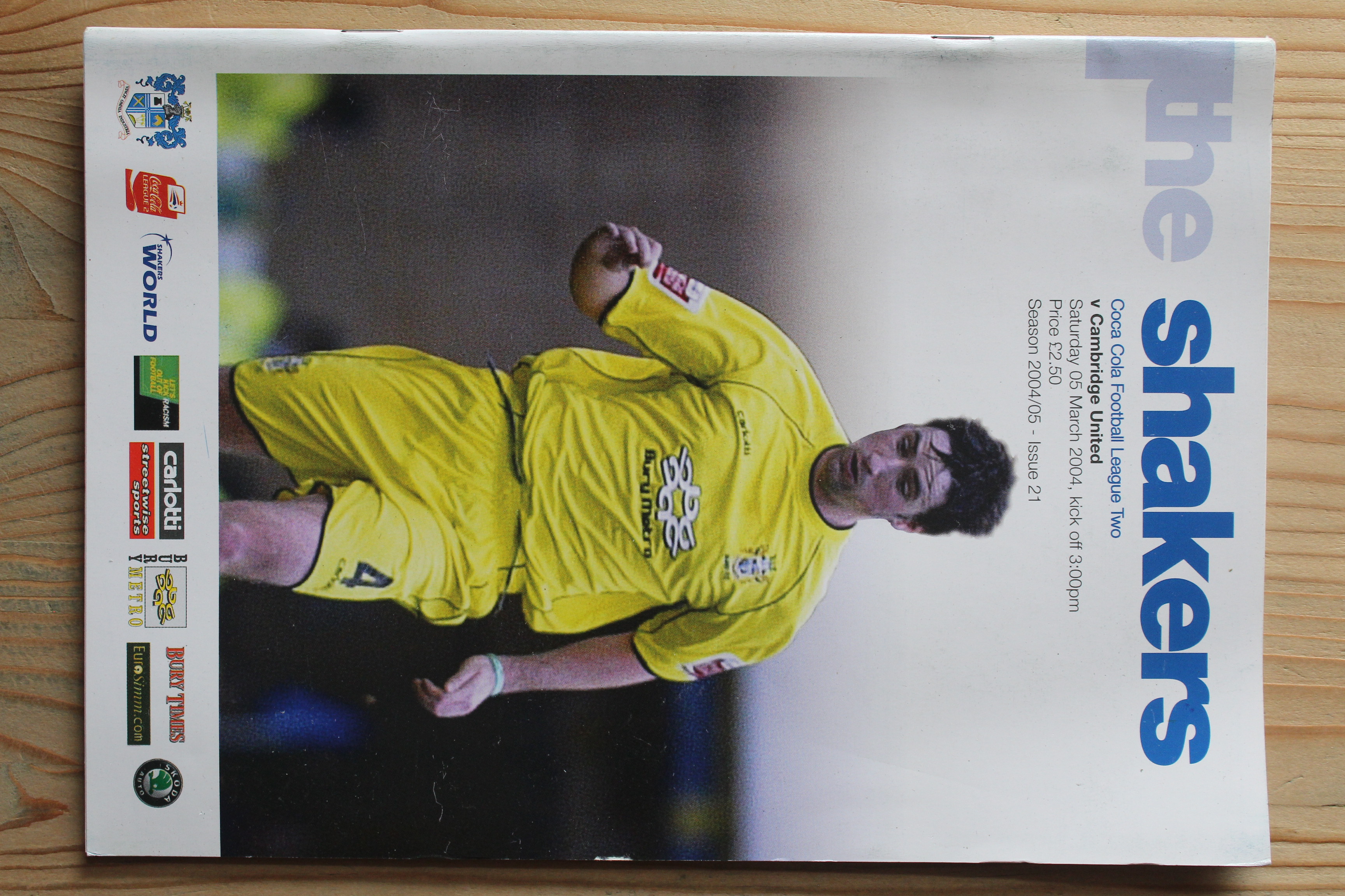 Bury FC v Cambridge United FC