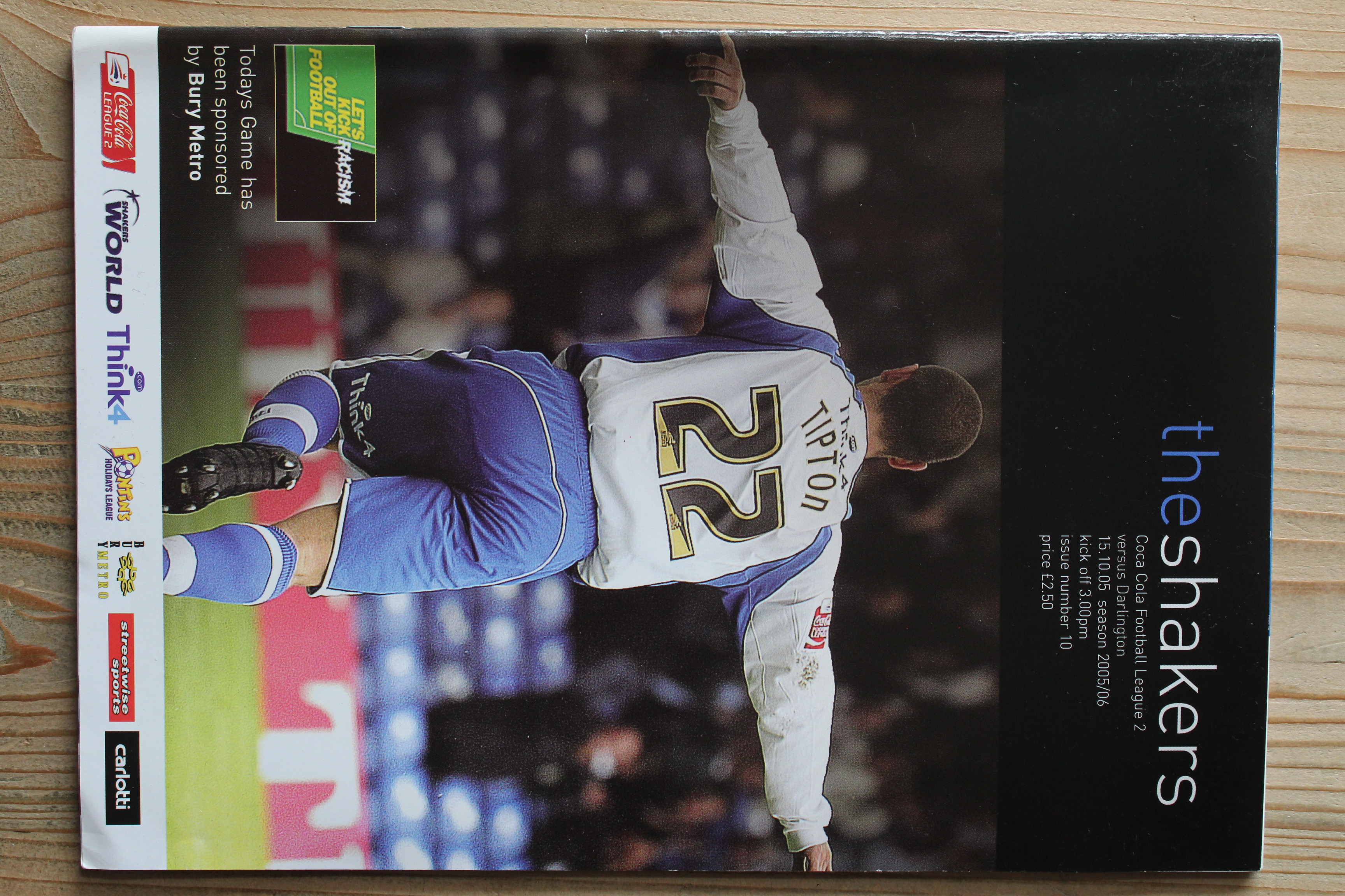 Bury FC v Darlington FC