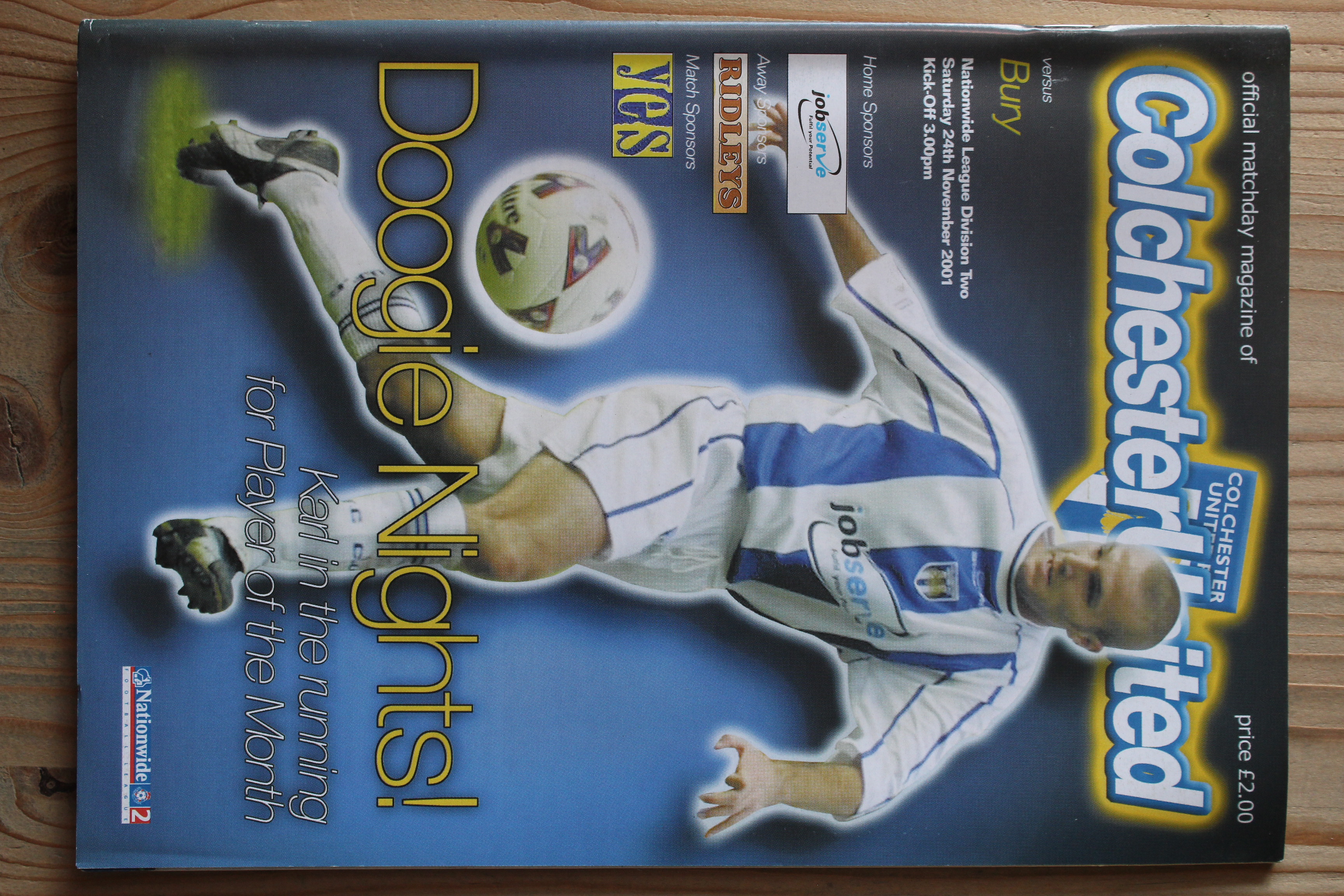 Colchester United FC v Bury FC