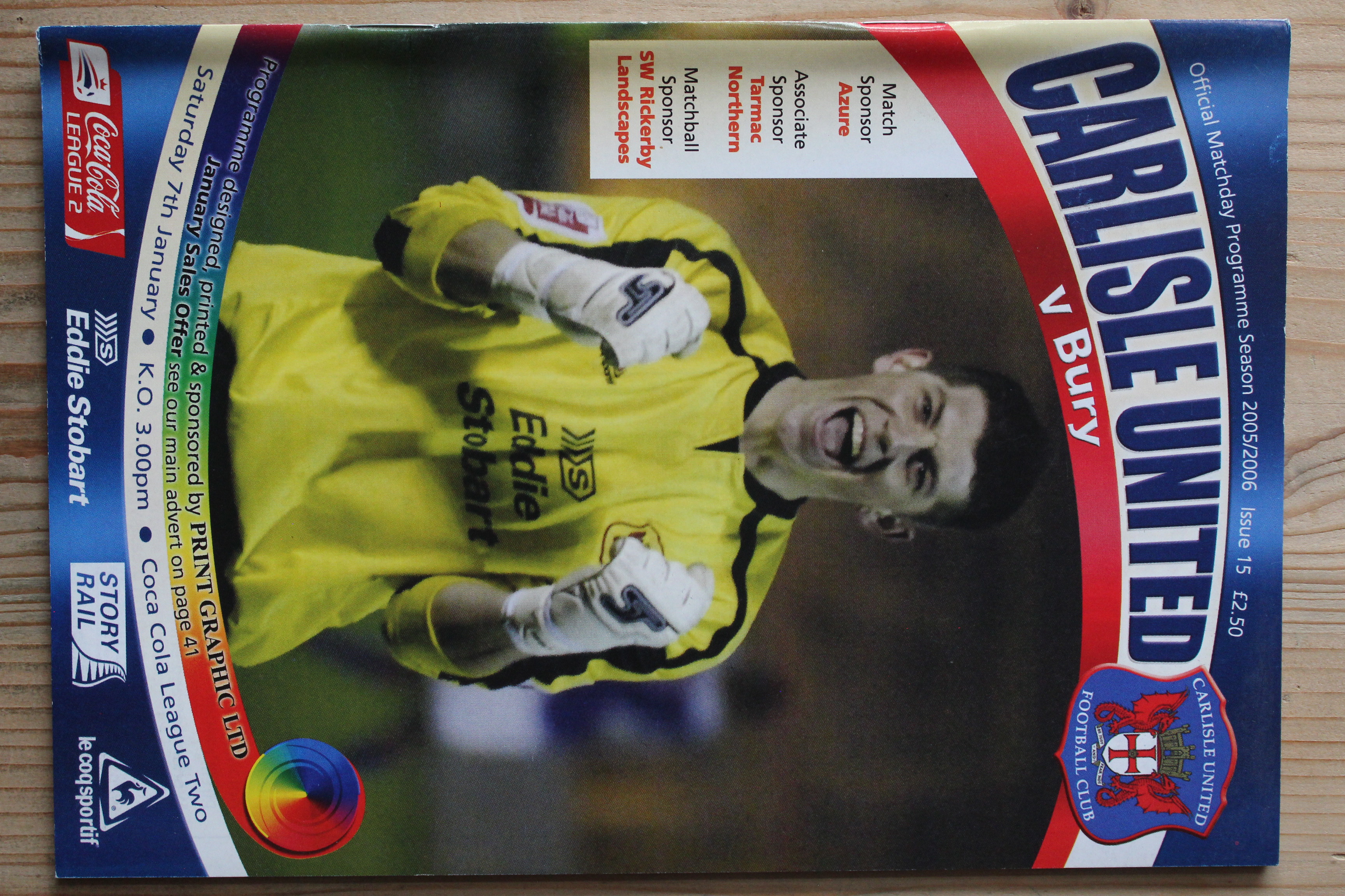 Carlisle United FC v Bury FC