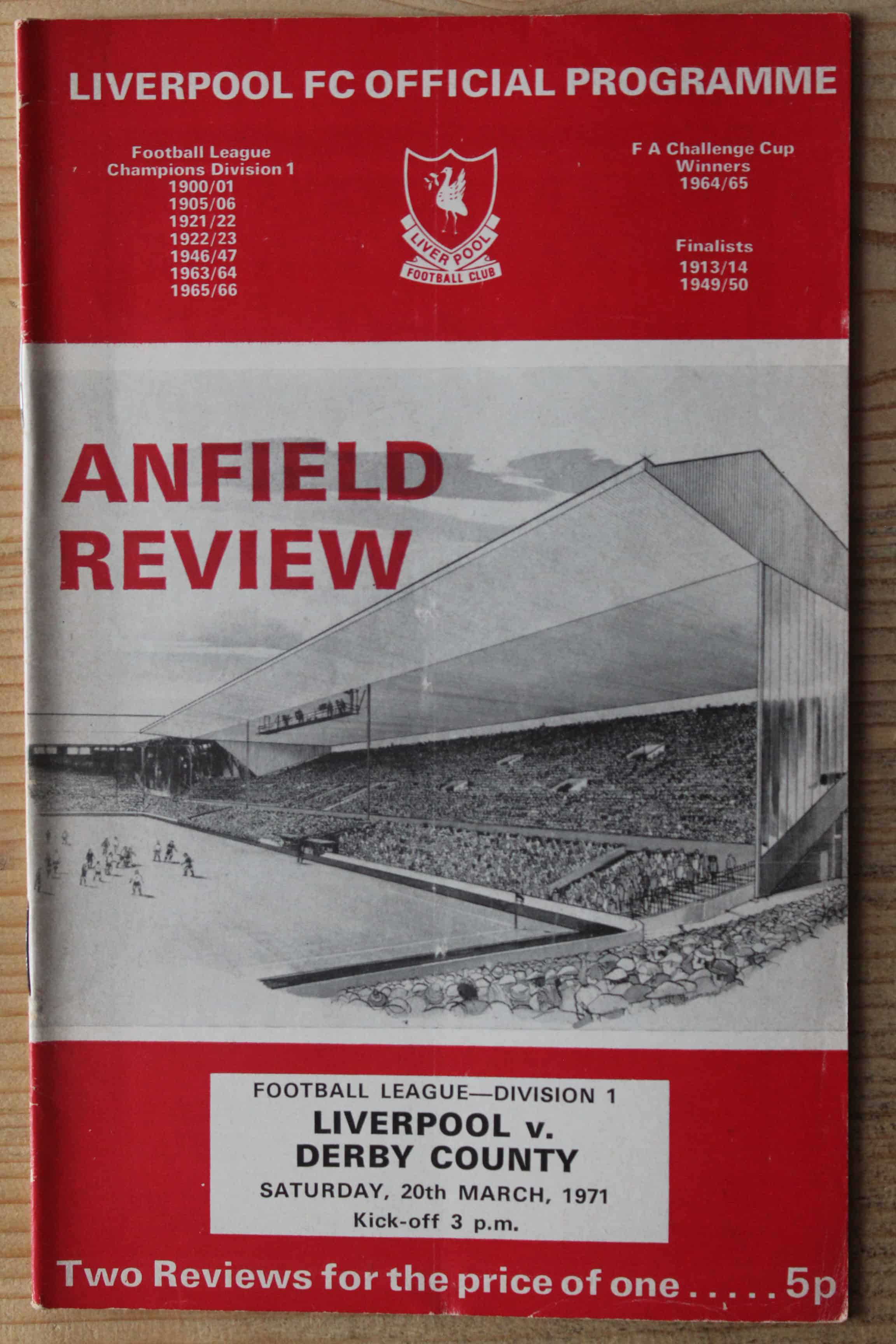 Liverpool FC v Derby County FC