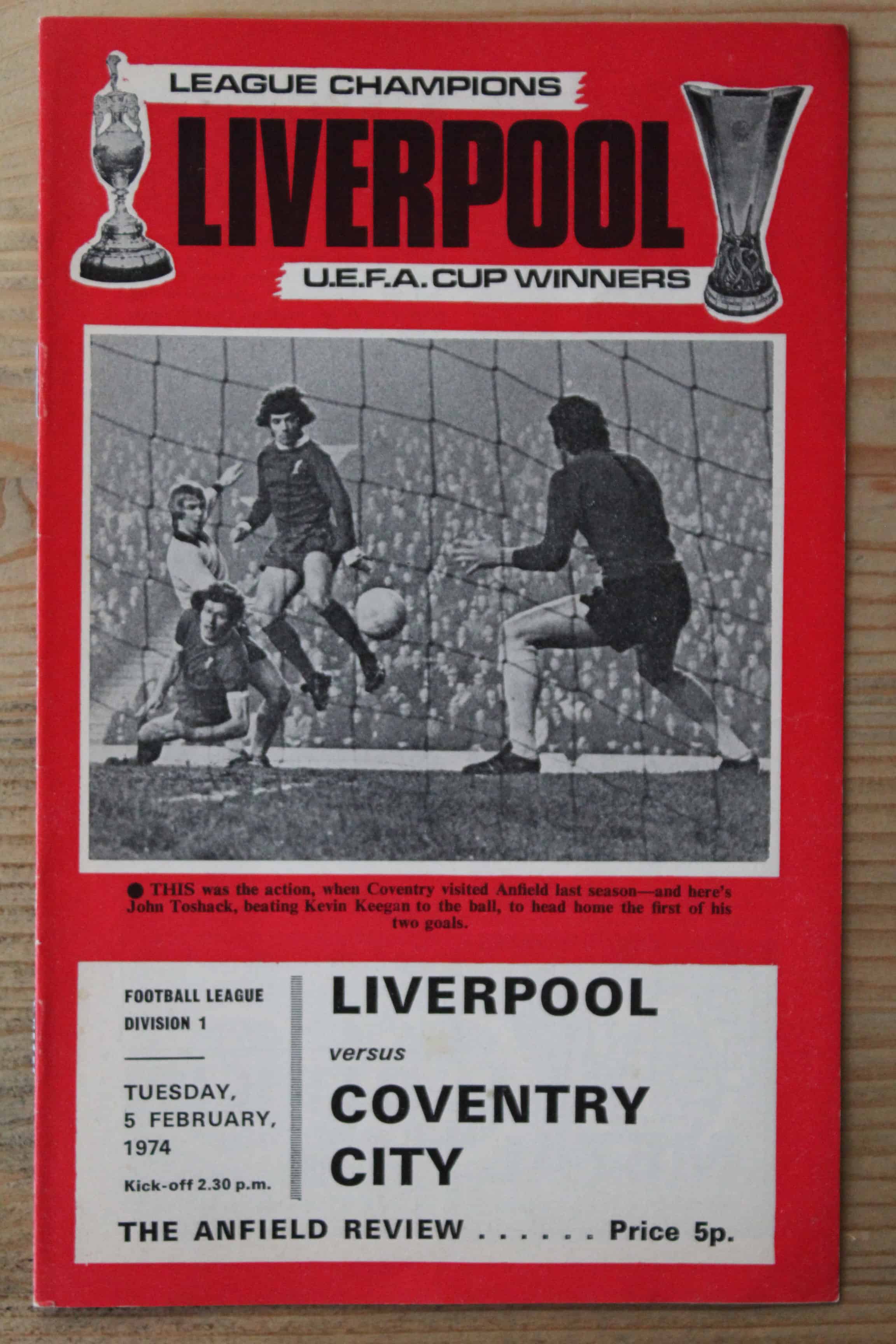 Liverpool FC v Coventry City FC