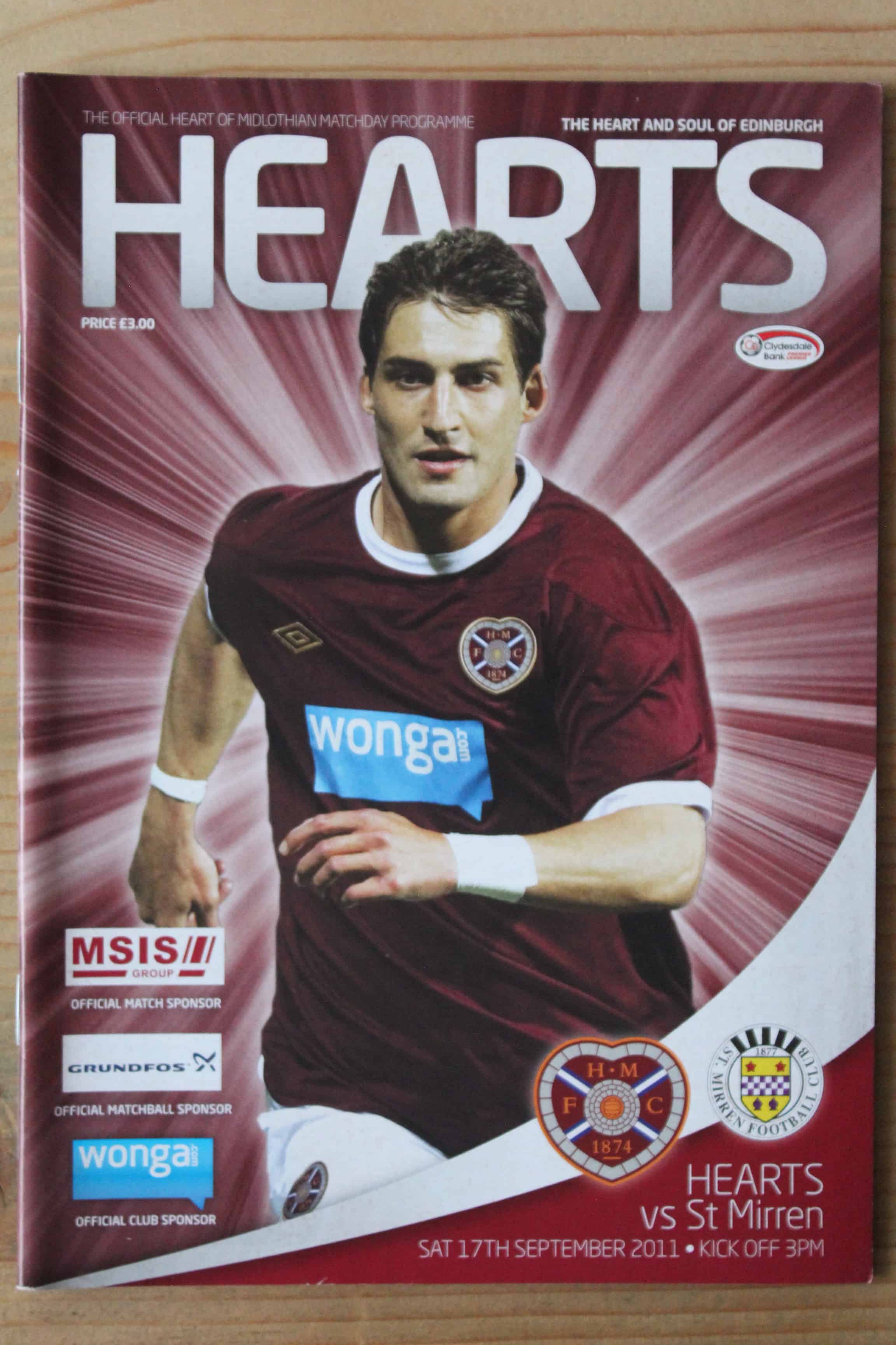 Heart Of Midlothian (Hearts) v St Mirren FC