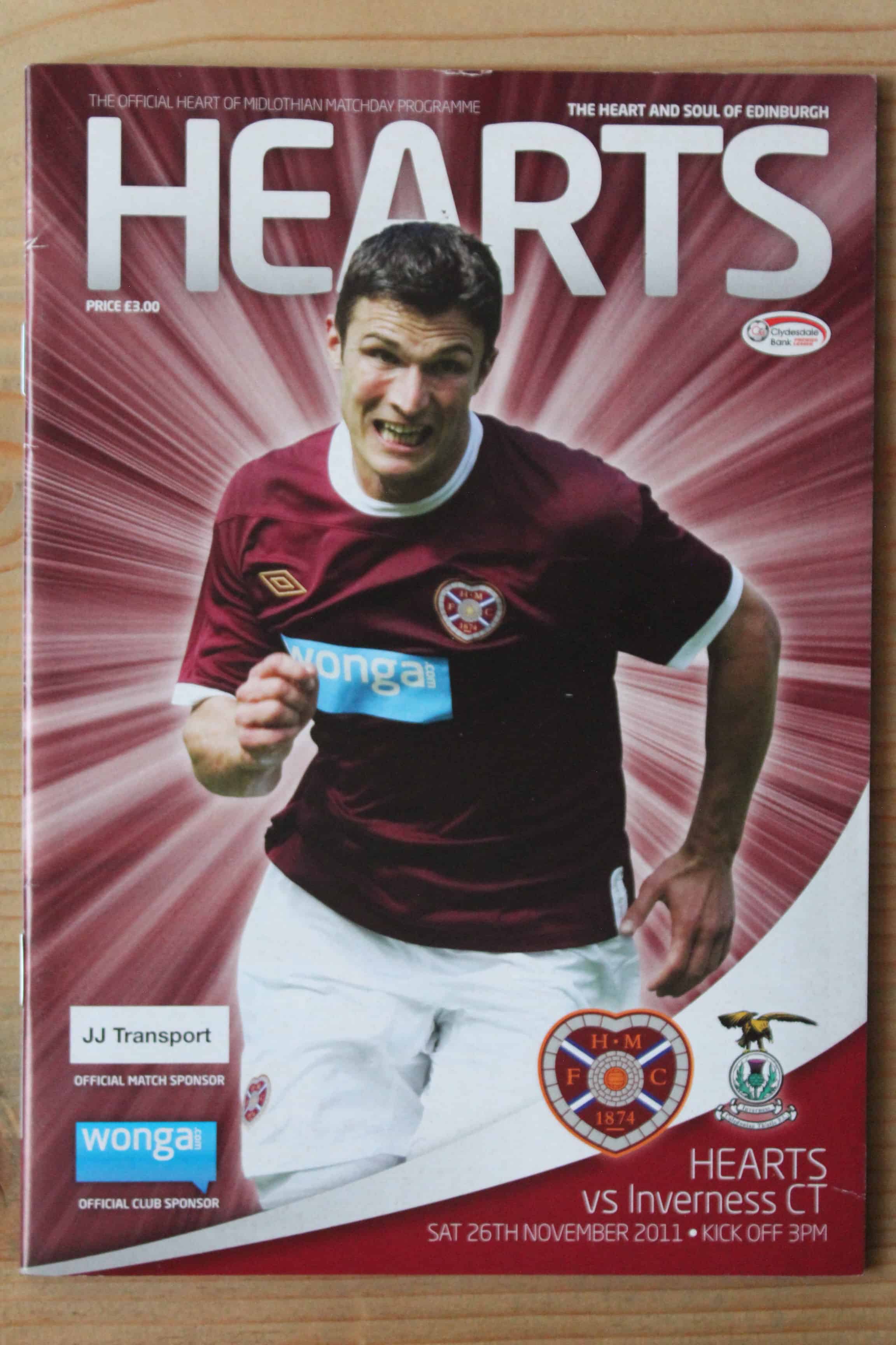 Heart Of Midlothian (Hearts) v Inverness Caledonian Thistle