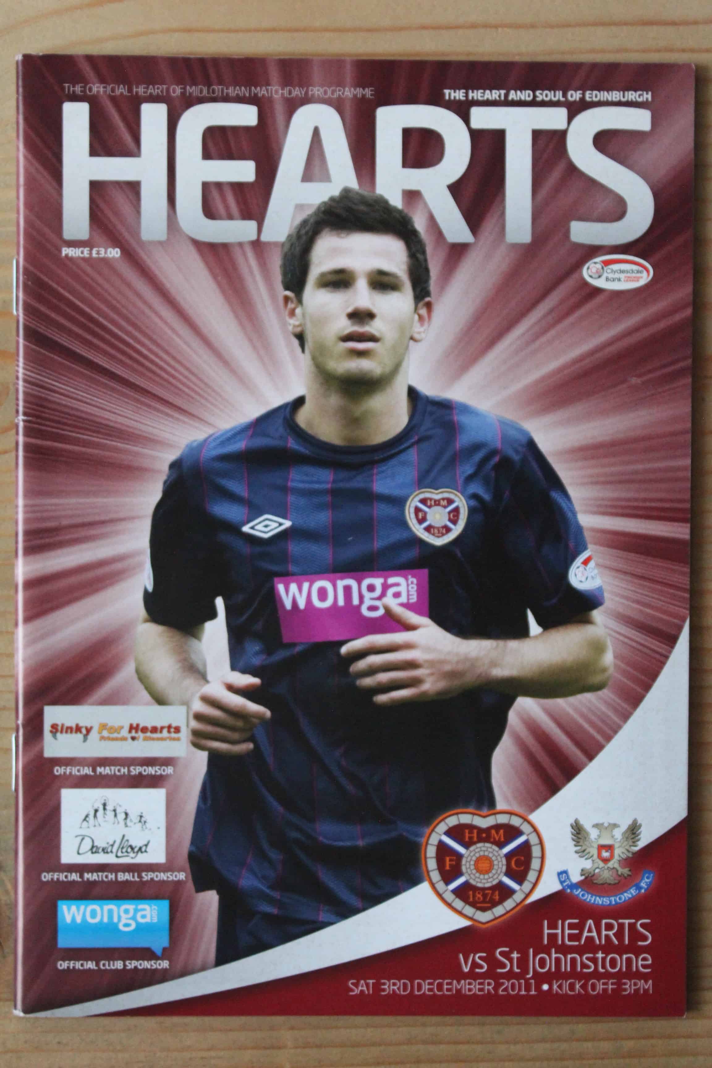 Heart Of Midlothian (Hearts) v St Johnstone FC