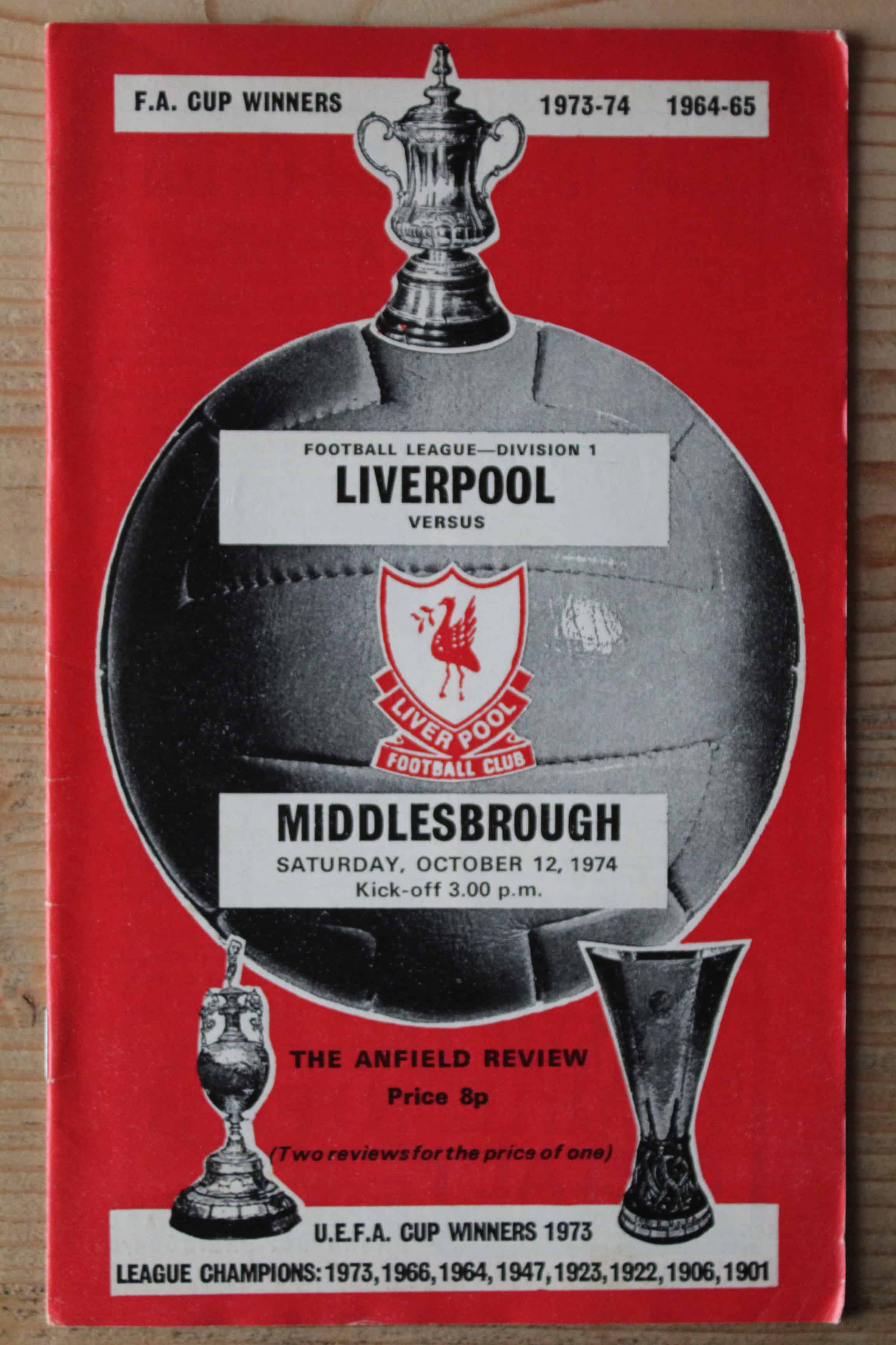 Liverpool FC v Middlesbrough FC