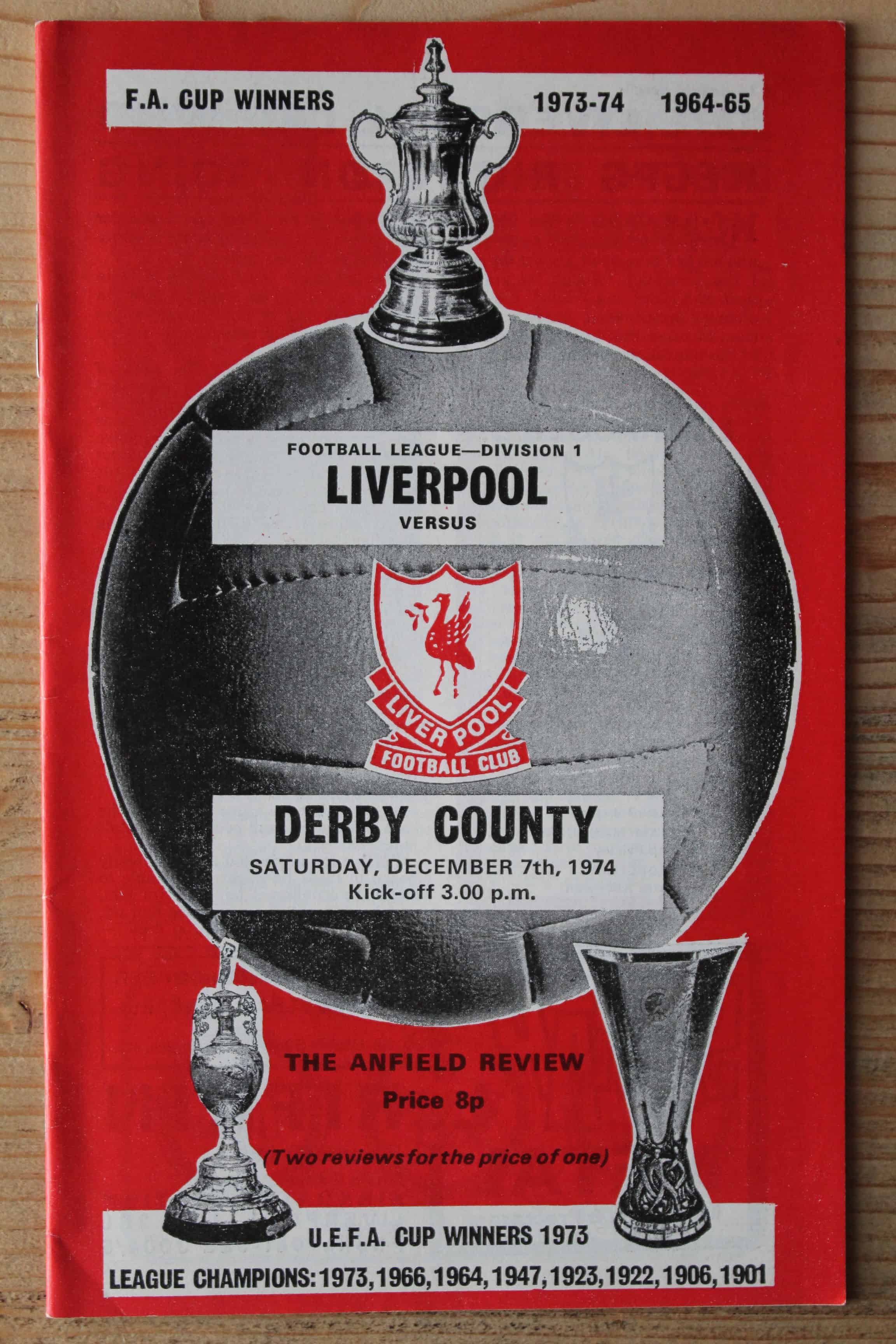 Liverpool FC v Derby County FC