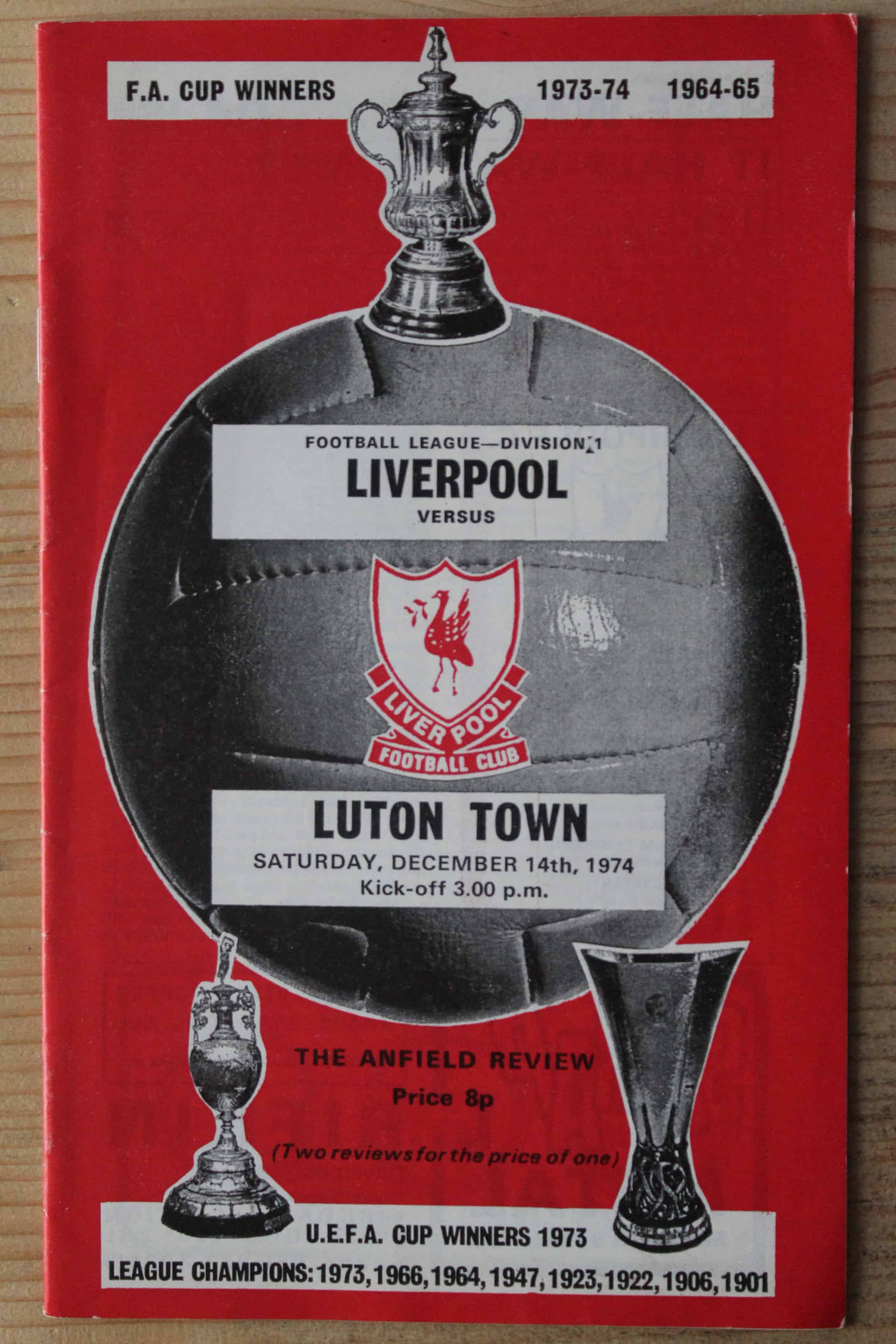 Liverpool FC v Luton Town FC