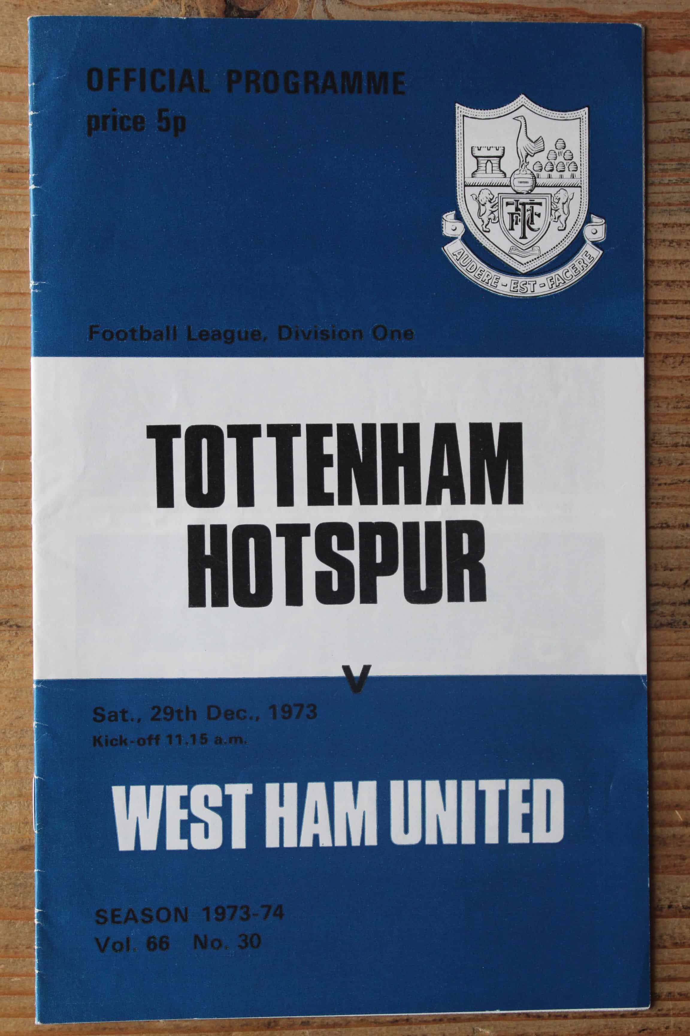 Tottenham Hotspur FC v West Ham United FC