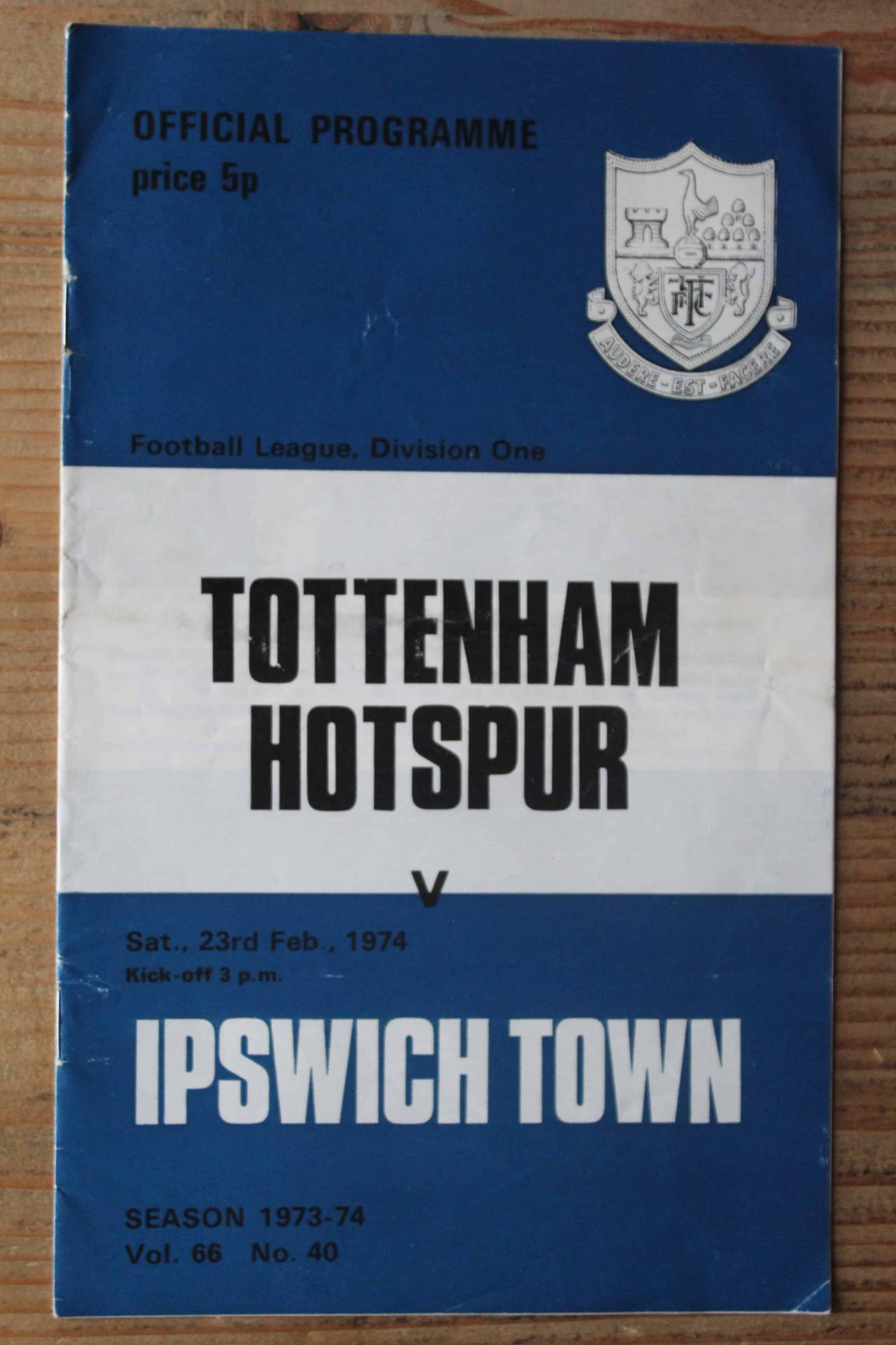 Tottenham Hotspur FC v Ipswich Town FC