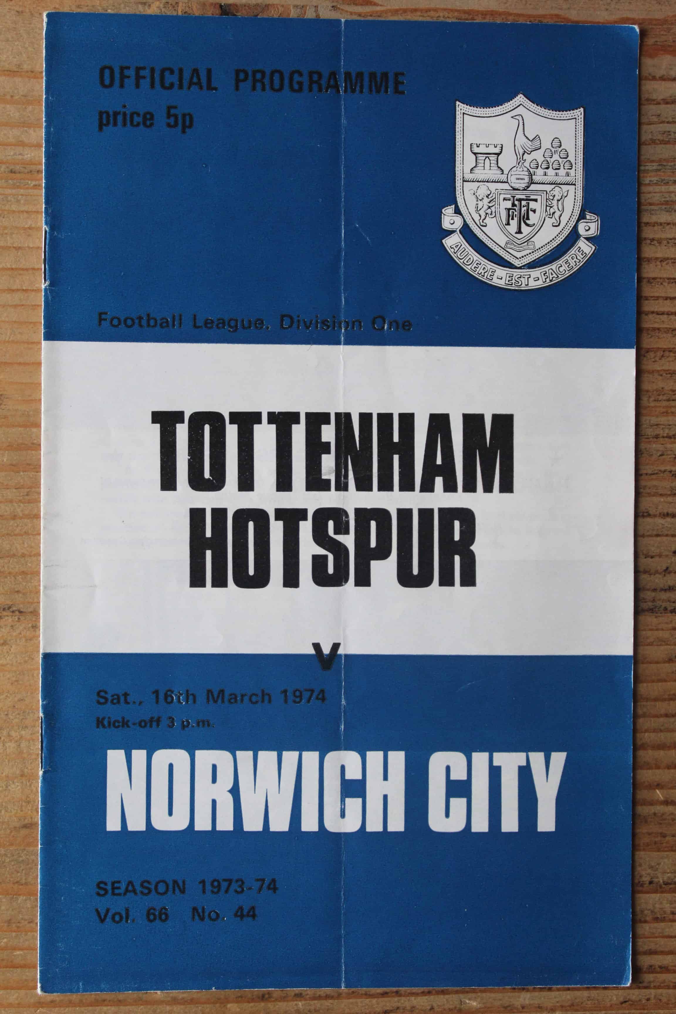 Tottenham Hotspur FC v Norwich City FC