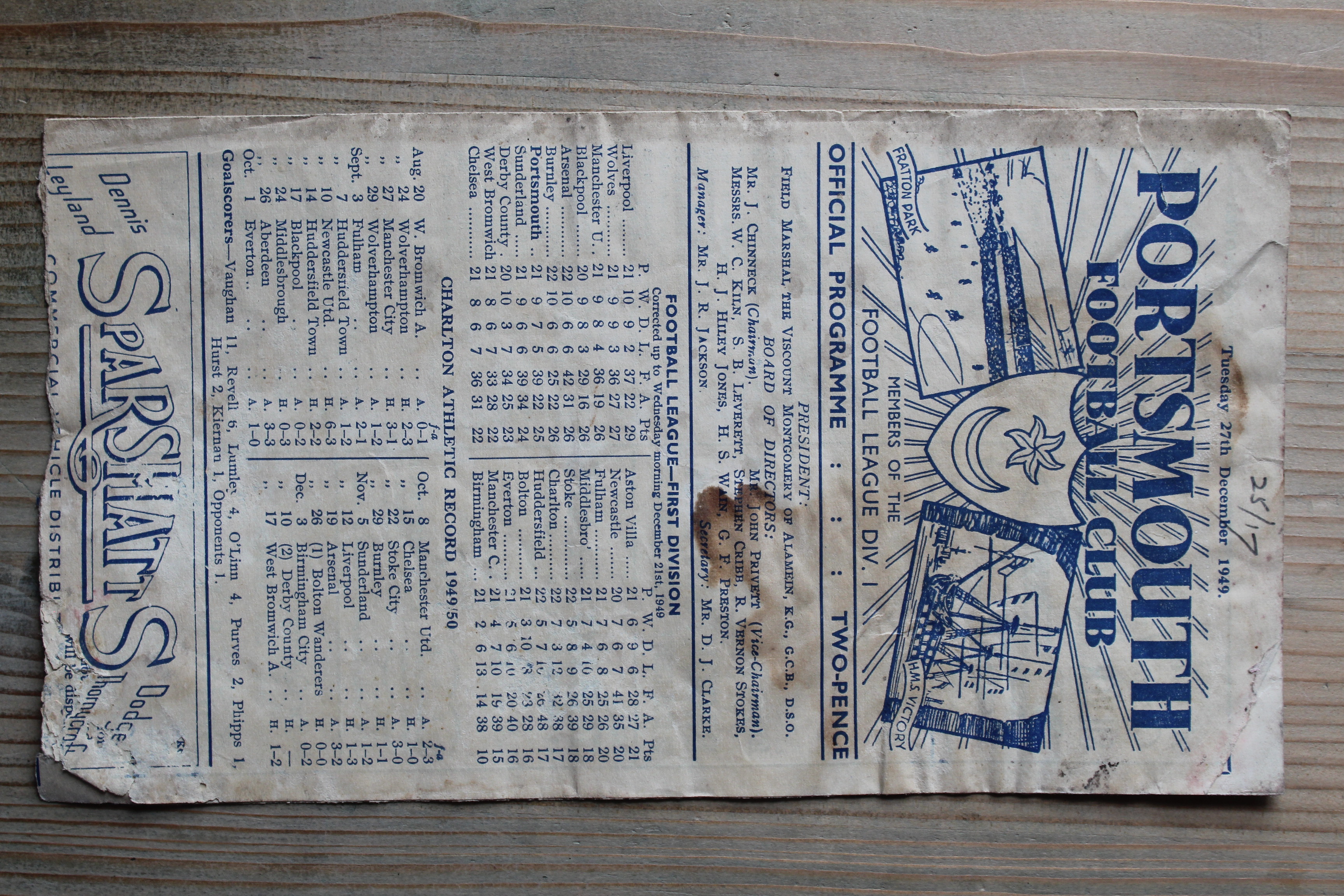 Portsmouth FC v Charlton Athletic FC