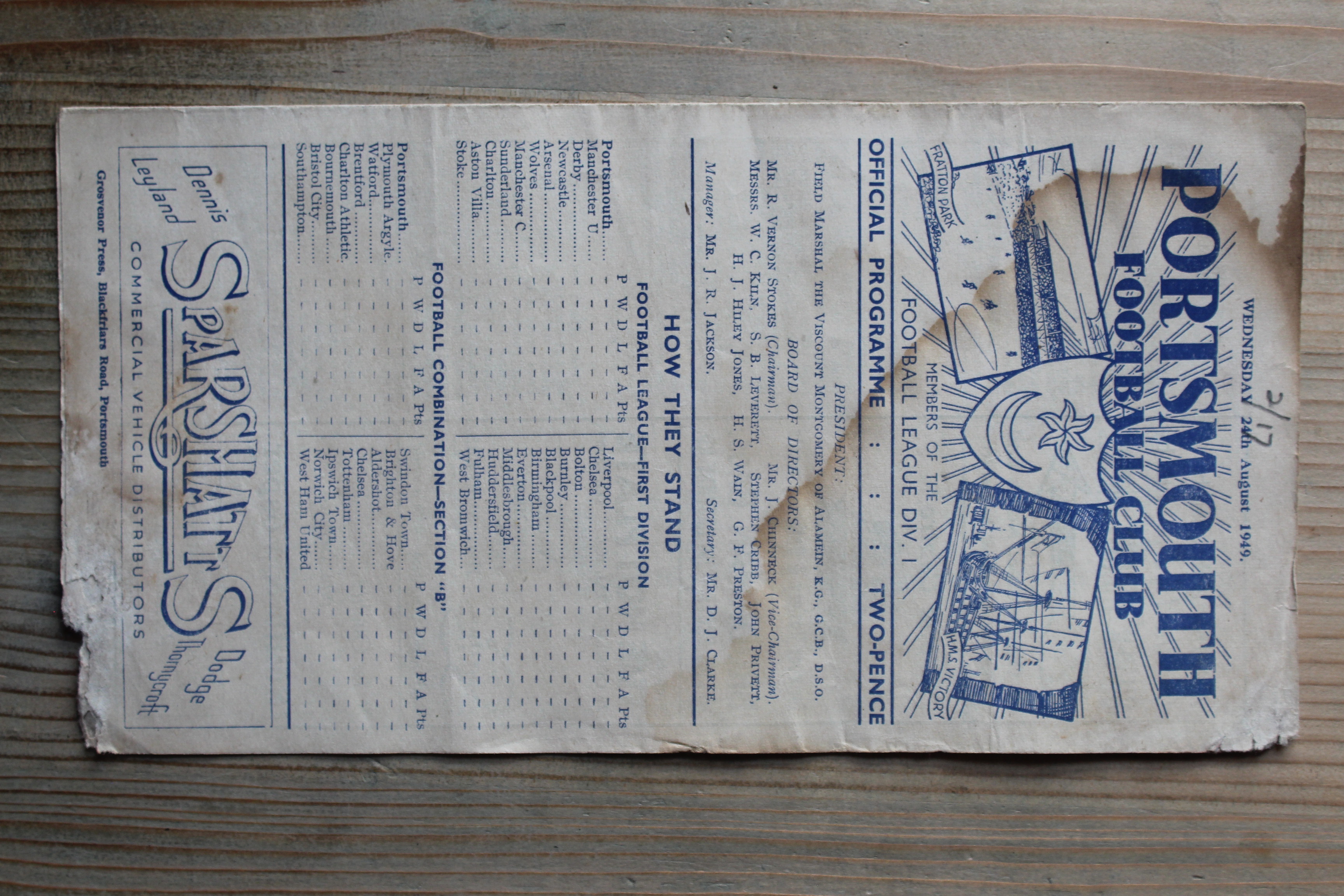 Portsmouth FC v Manchester City FC