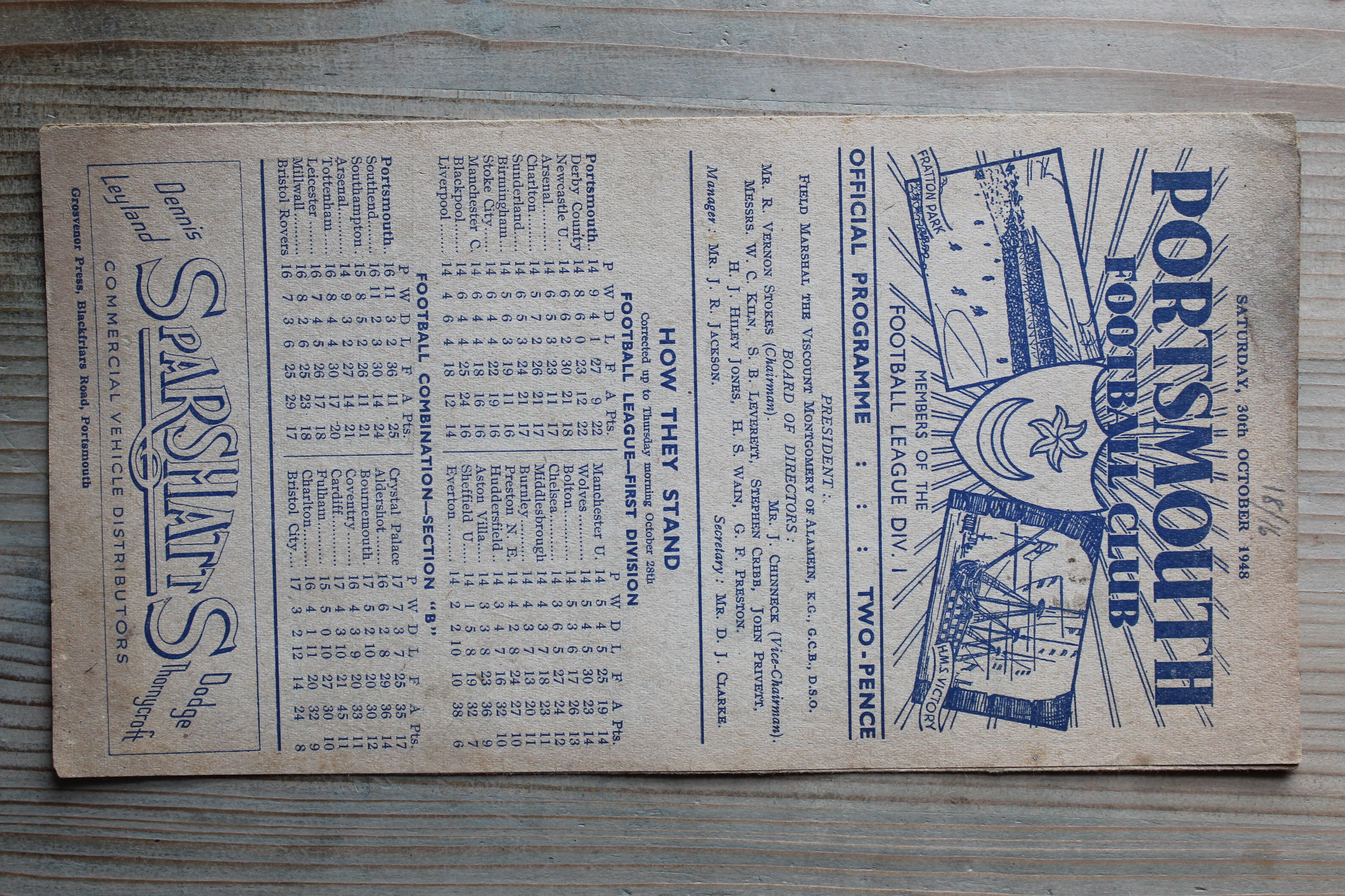 Portsmouth FC v Bolton Wanderers FC