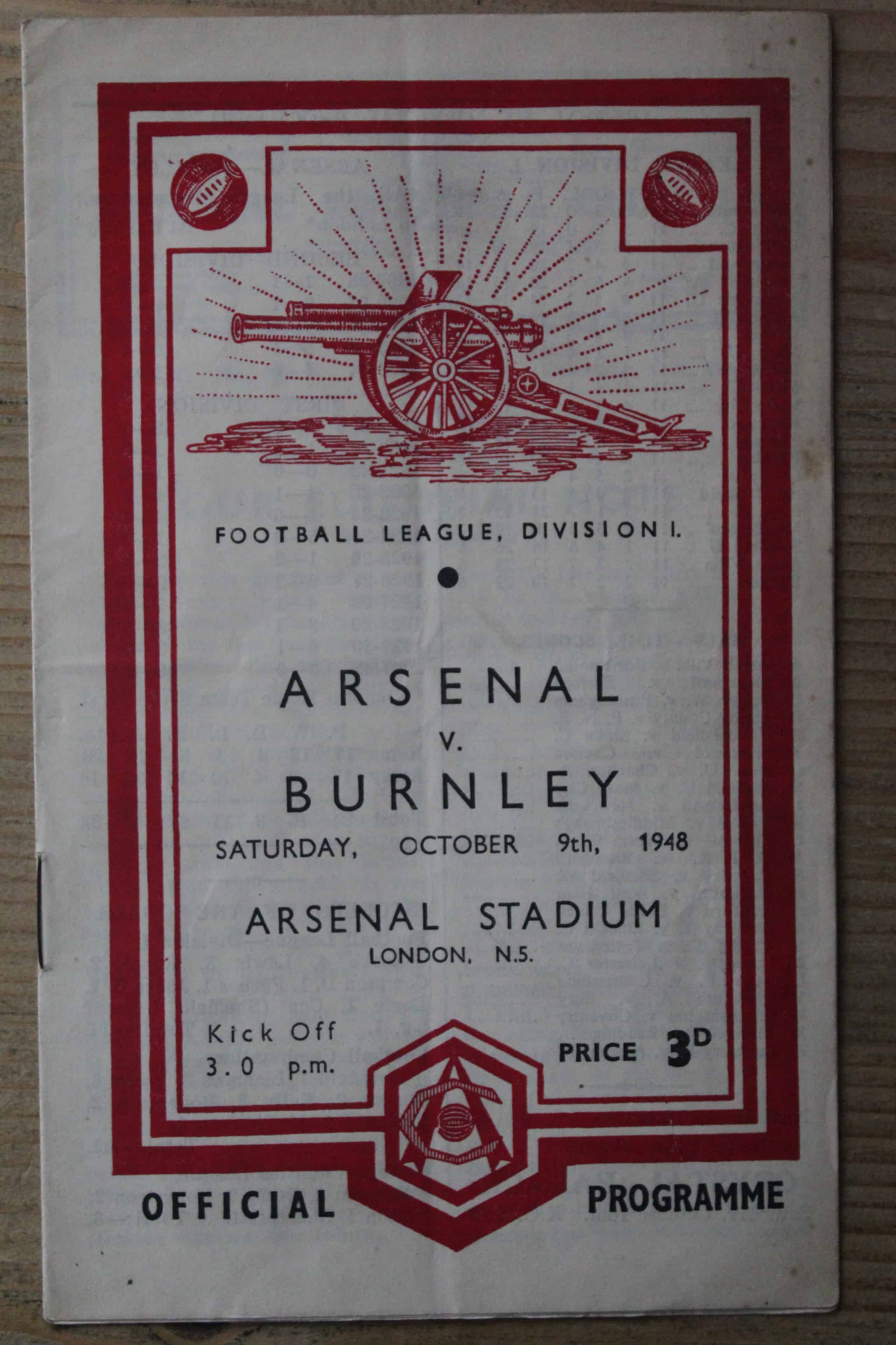 Arsenal FC v Burnley FC