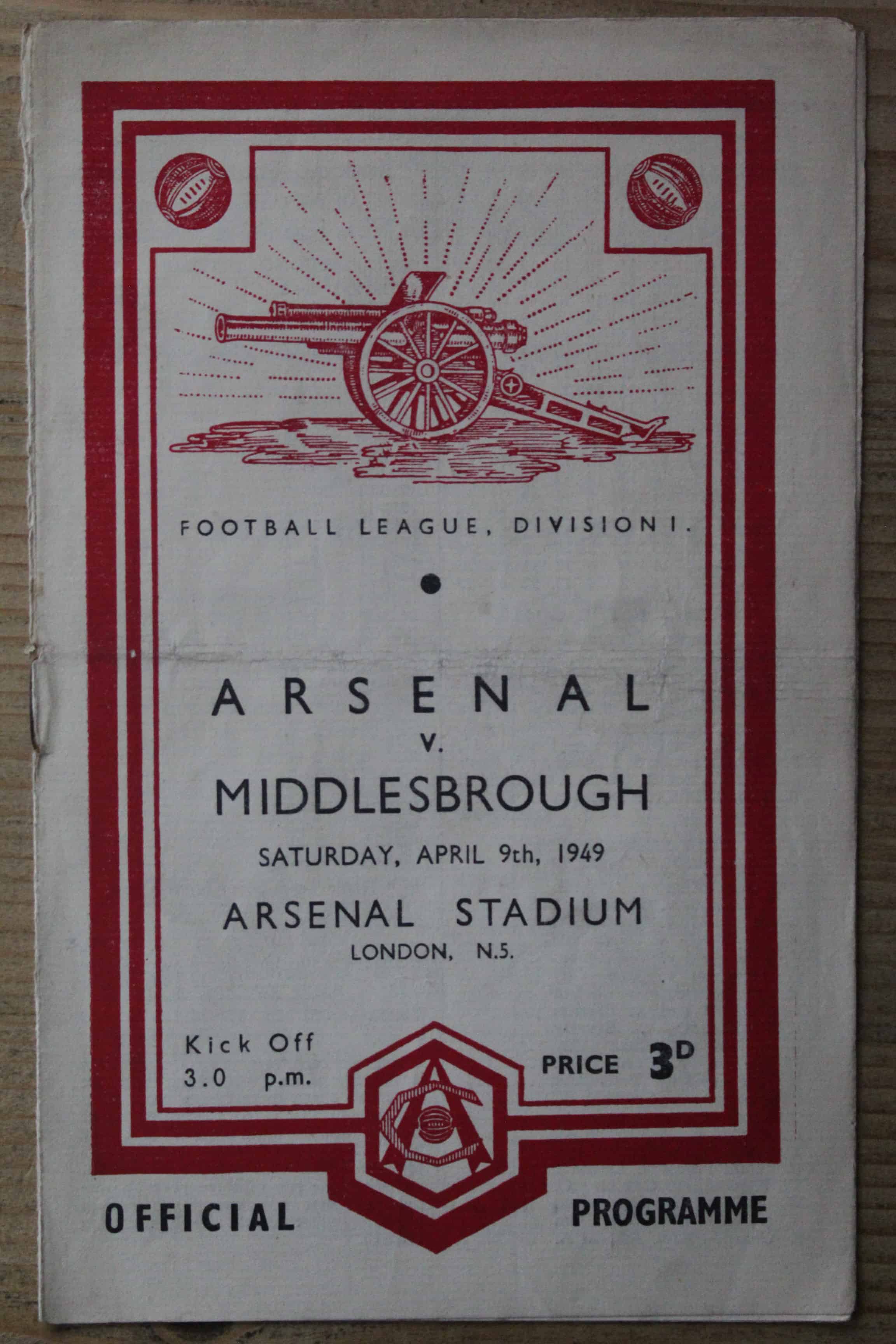 Arsenal FC v Middlesbrough FC