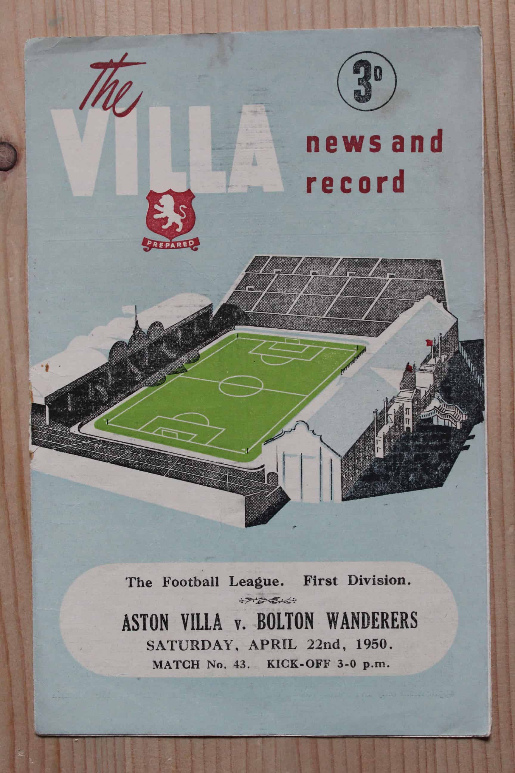 Aston Villa FC v Bolton Wanderers FC