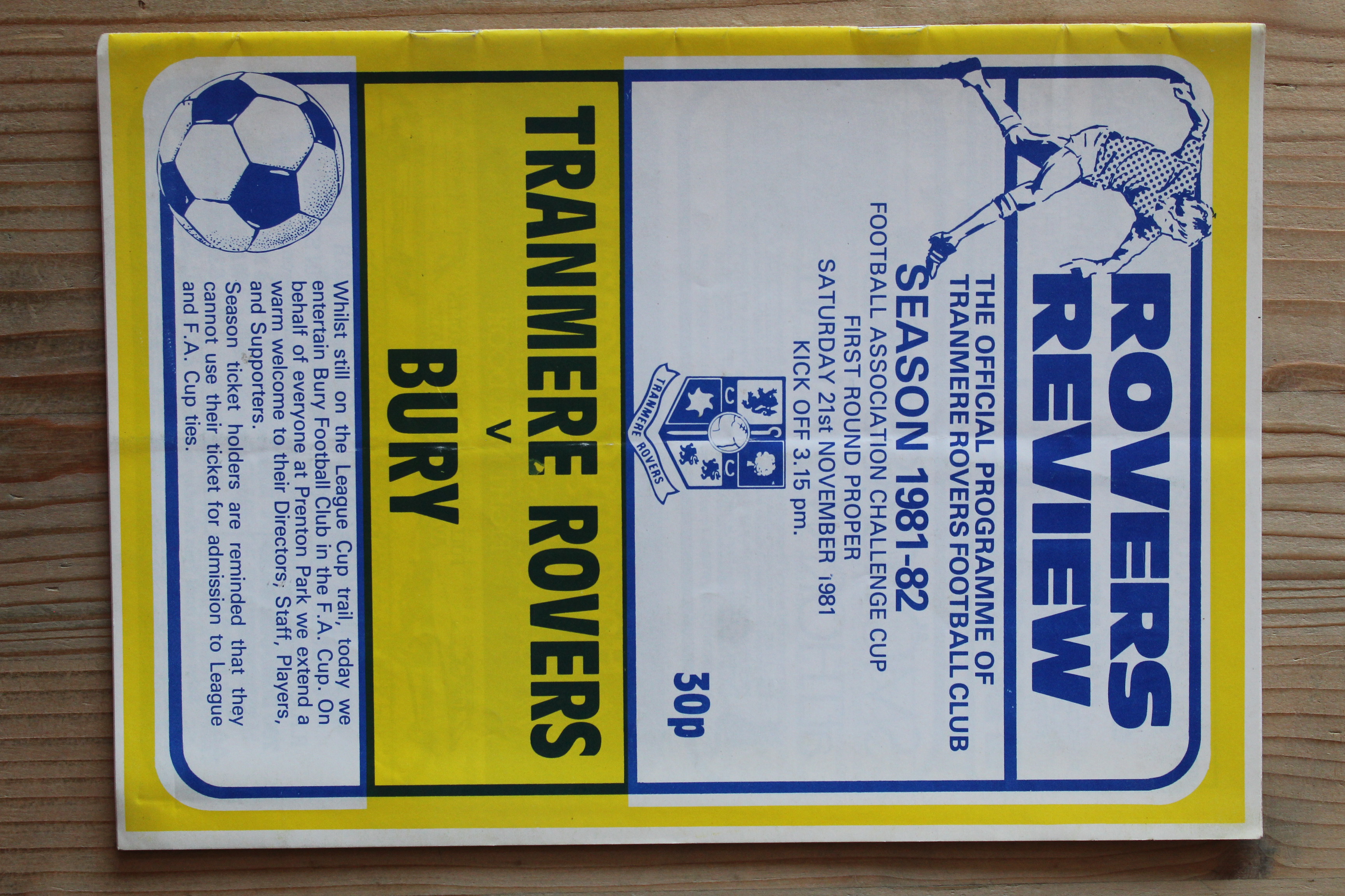 Tranmere Rovers FC v Bury FC